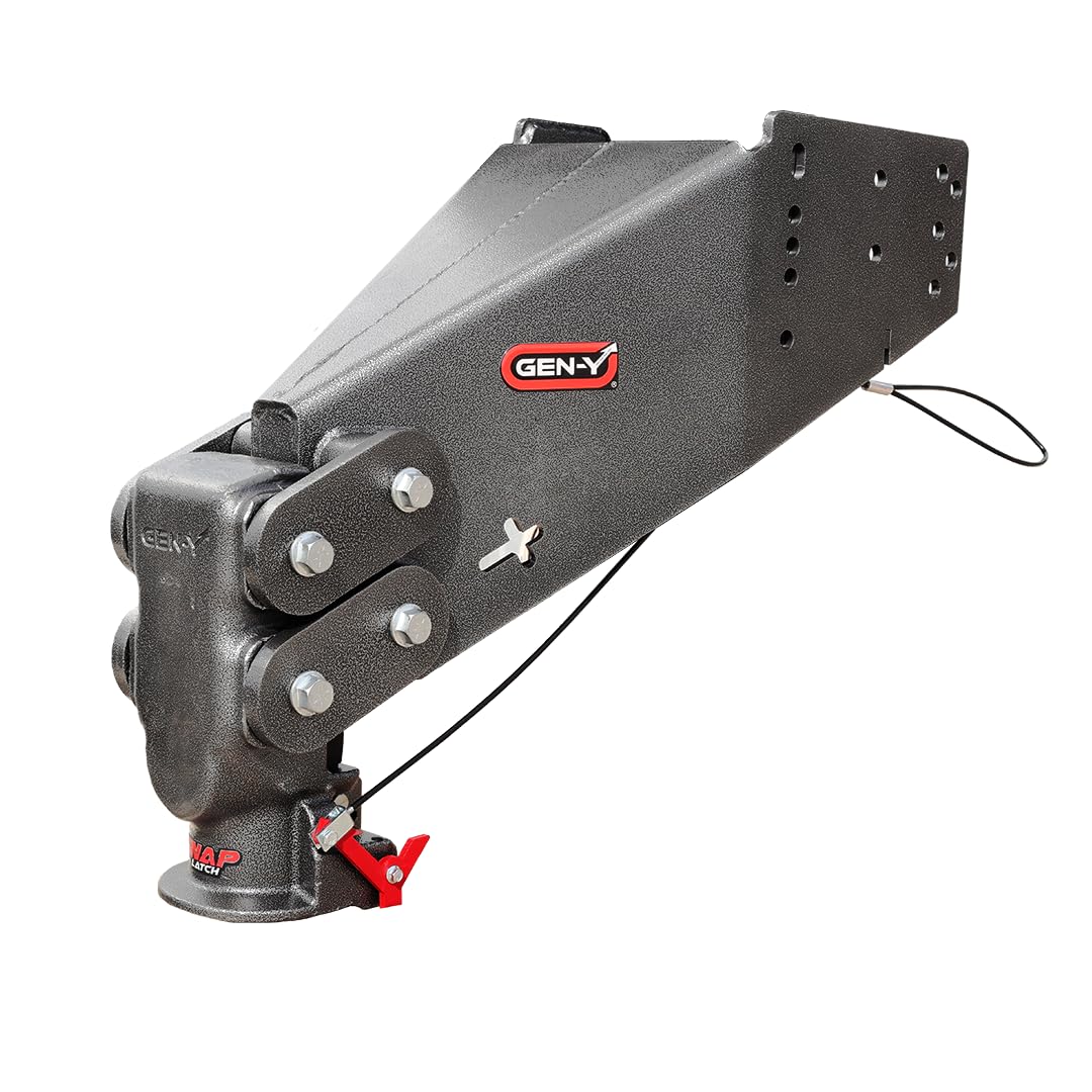 Gen-Y Hitch Gh-8045Al Executive Torsion-Flex Snaplatch Fifth Wheel To Gooseneck 2 5/16' Coupler, 1.5K - 3.5K Pin Weight, 21K Towing - Check Fitment Chart