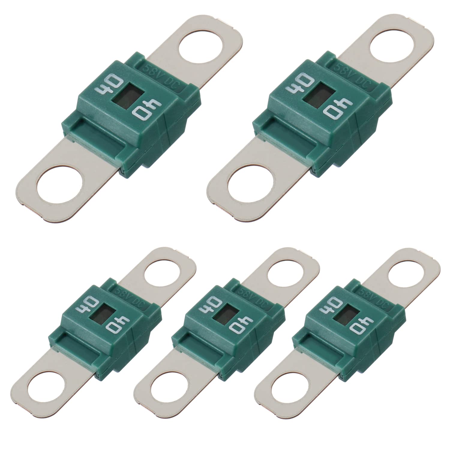 Bojack Ami/Midi Fuse 50A High Current Fuse Bolt-On Fuse 50 Amp For Cars, Trucks, Construction Vehicles, Buses, Caravans (Pack Of
