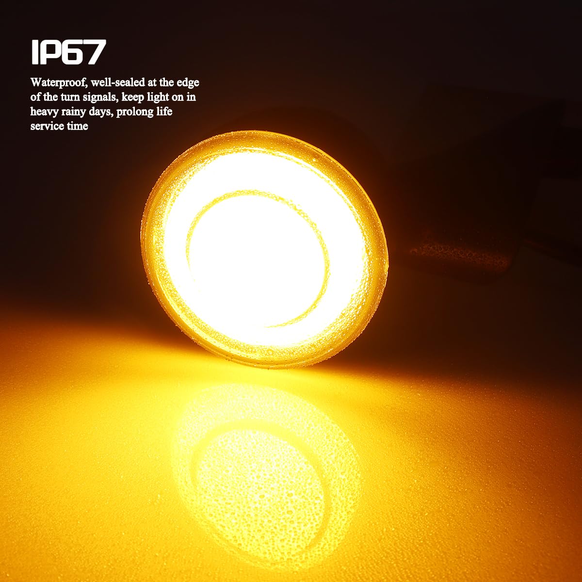 FACAILAHA Smoked Switchback Front LED Turn Signals Light Motorcycle Running Light for Harley Touring Road Glide Police 2004-2024