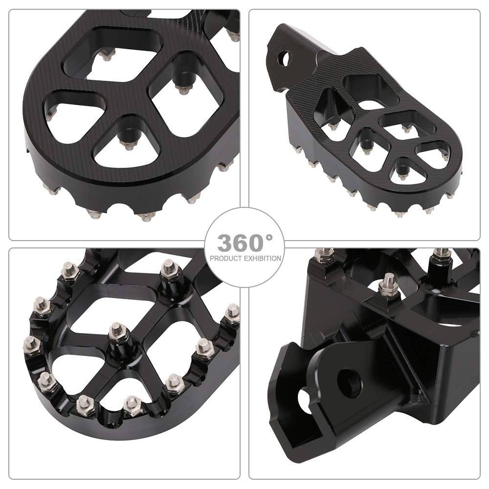 AnXin Dirt Bike Foot Pegs Motorcycle Footpegs Foot Pedals Rests CNC for CRF250F 19-24 XR150L 15-24 CRF150F CRF230F 03-19 Hawk 25