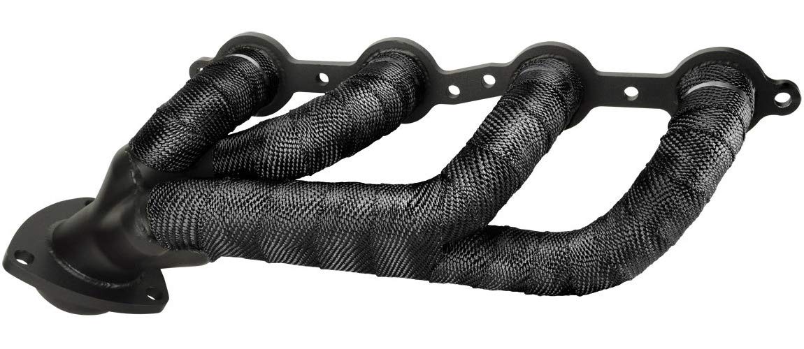 Design Engineering Black Titanium Exhaust Heat Wrap With Lava Rock Technology - 2'' X 100' - Pliable Exhaust Wrap Tape For Exhau