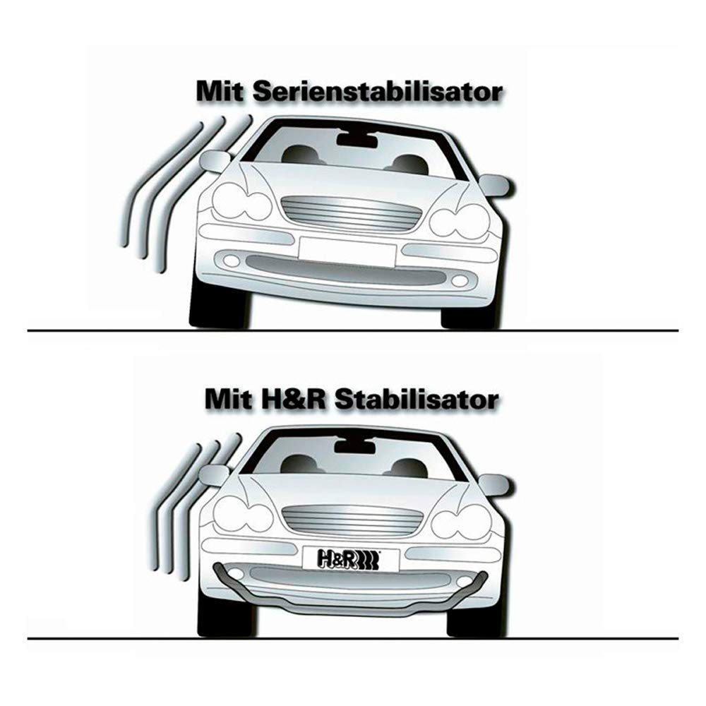 H&R 33267-4 Stabilizer Set Suitable For Volkswagen Transporter T6.1 2020-(Incl. Xenon) -2/4Wd-Fa30/Ra30Mm