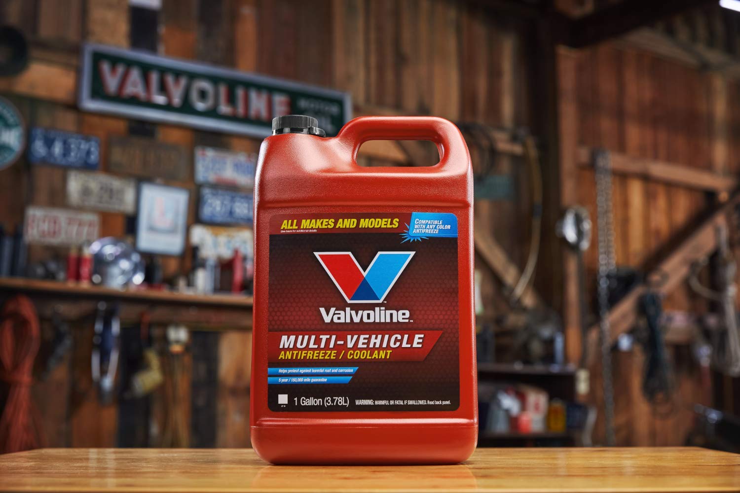 Valvoline Multi-Vehicle 50/50 Prediluted Ready-to-Use Antifreeze/Coolant 1 GA, Case of 6