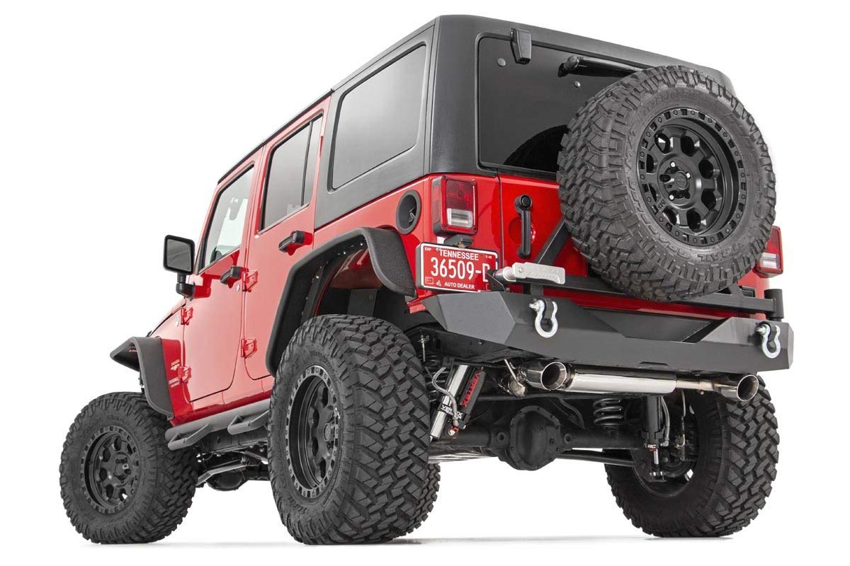 Rough Country Front & Rear Fender Flares For 2007-2018 Jeep Wrangler Jk - 10533