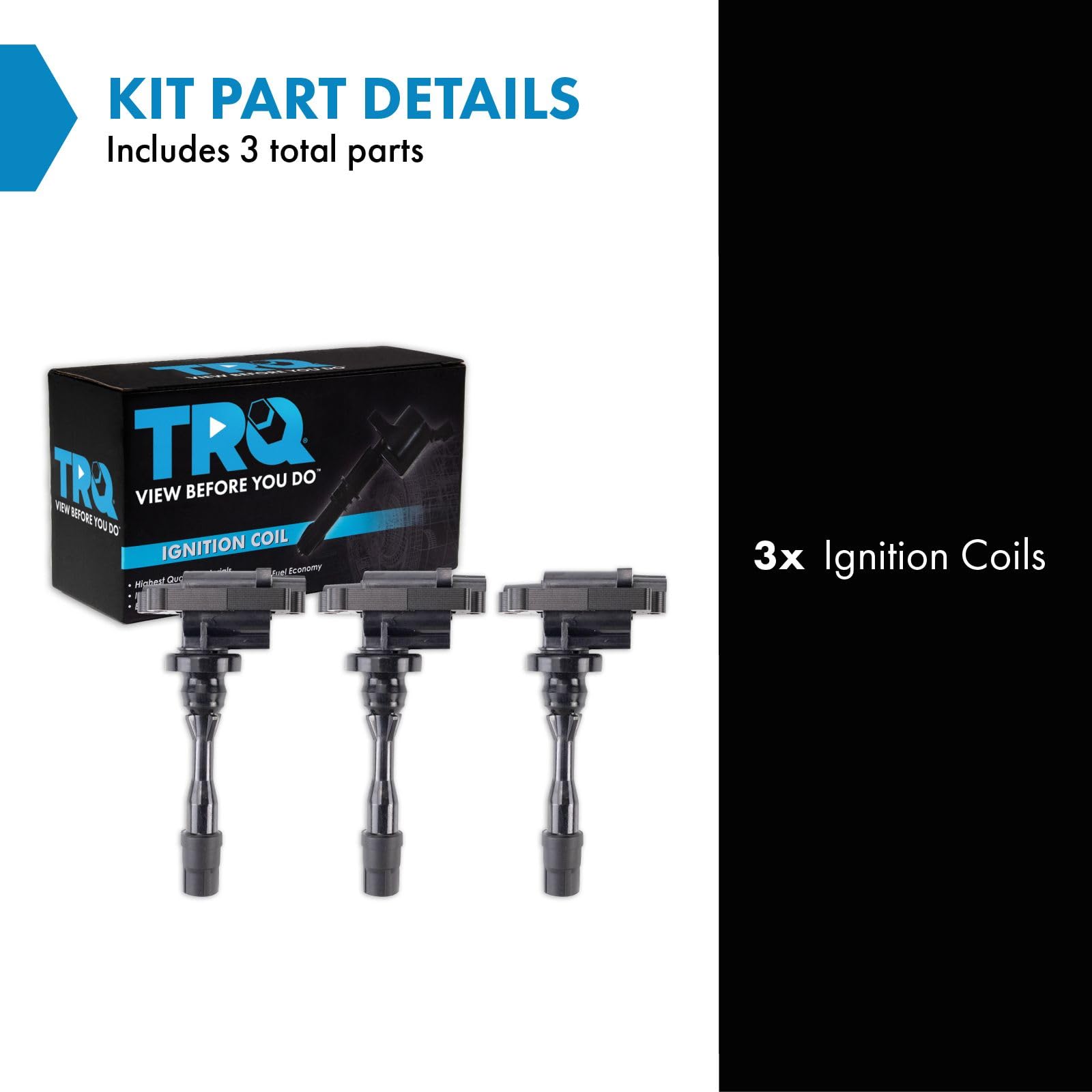 Trq Ignition Coil Set Compatible With 2003-2006 Mitsubishi Montero