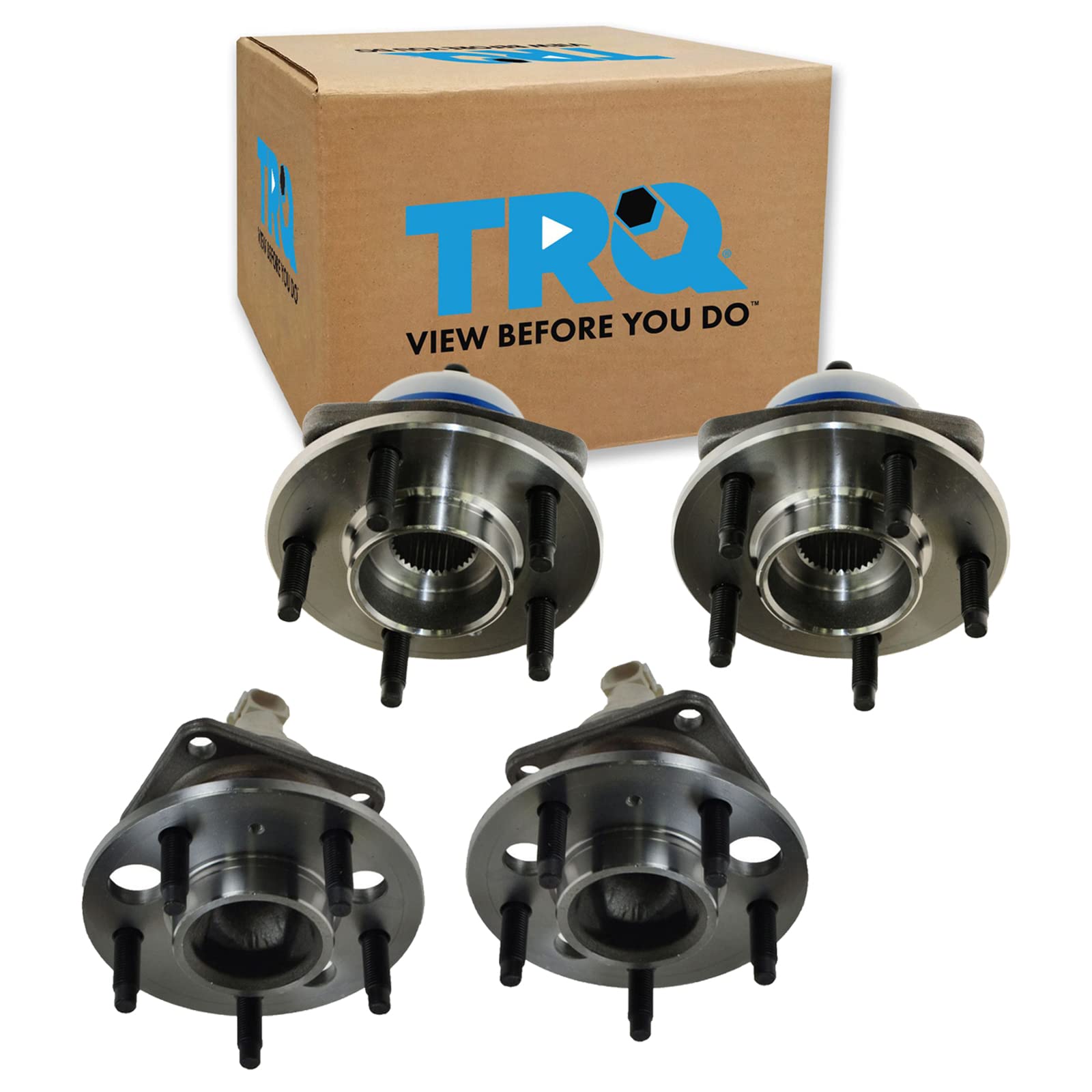 Trq Wheel Hub Bearings Assembly Set Compatible With 2005-2009 Buick Lacrosse 2005 Terraza 2006-2013 Chevrolet Impala 2006-2007 M