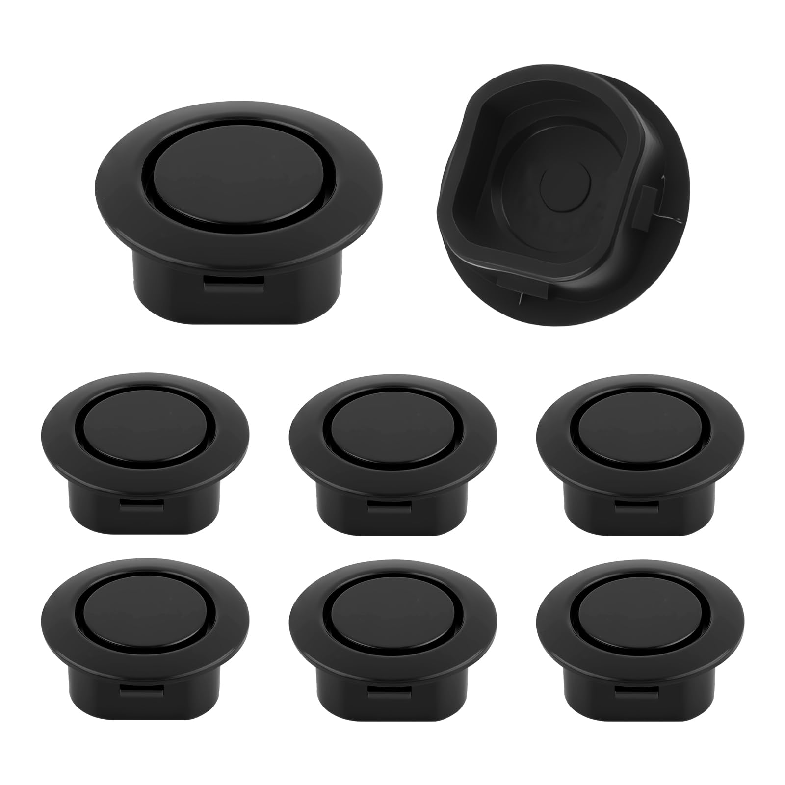 8PCS Car Bumper Sensor Hole Plugs Cover,Parking Sensor Radar Hole Plug Covers for Water & Dust Protection,Universal Automotive B