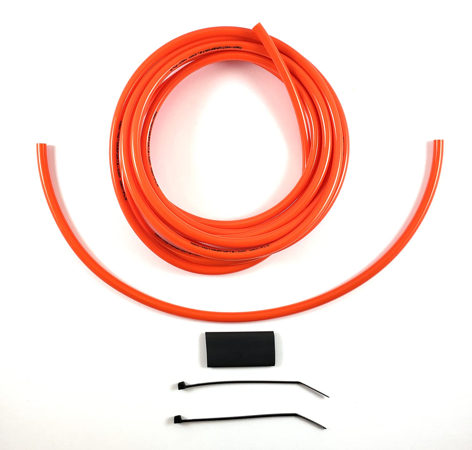 Universal 4mm ID Carburetor Vent Hose Lines Overflow 10'ft Kit fits Keihin Mikuni Carb Mx ATV Max-Motorsports (Solid Orange) Var