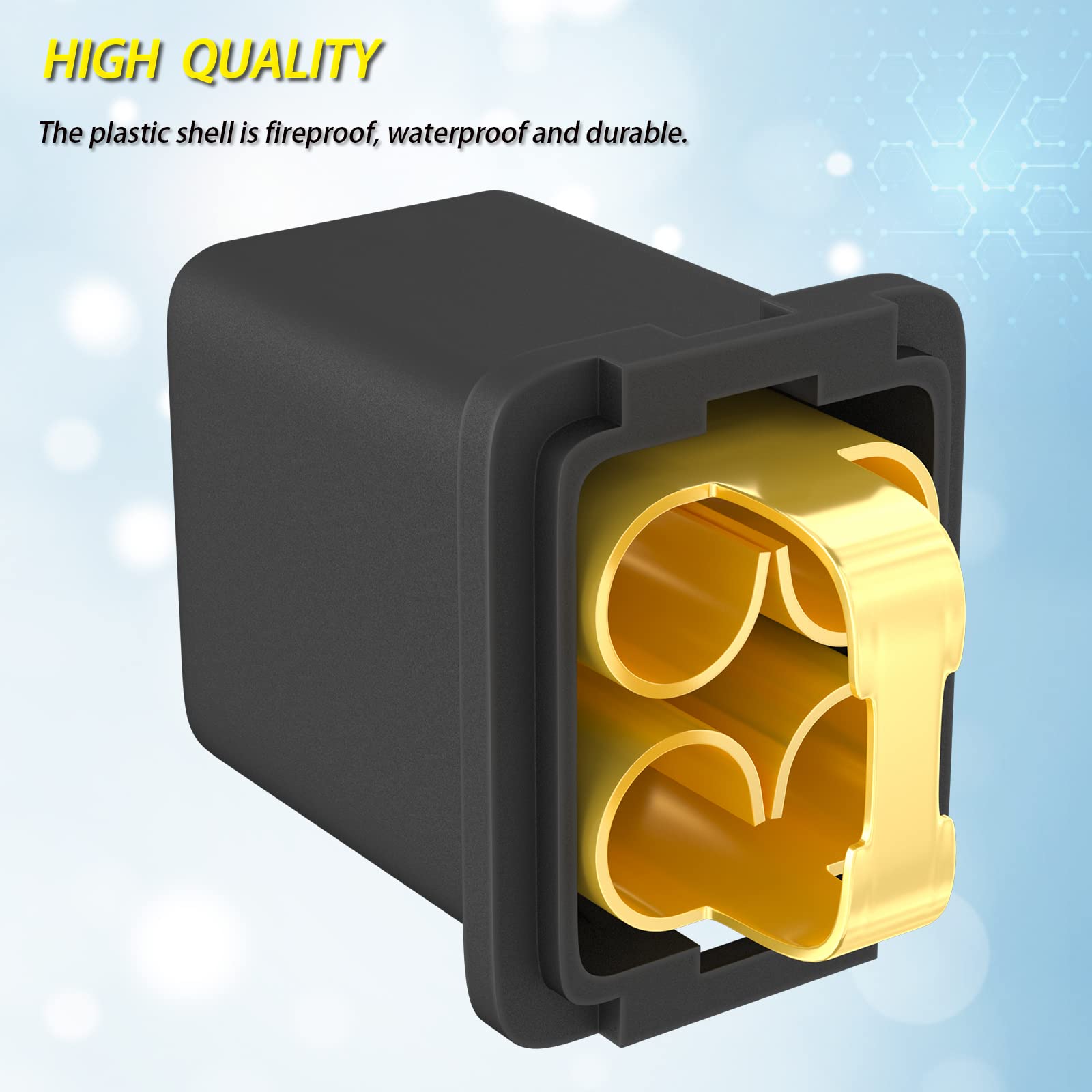 Joinfworld 36 Pcs Jcase Fuse Automotive Tall/Standard And Low Profile Jcase Box Shaped Fuses Assortment Kit (20A, 30A, 40A, 50A,