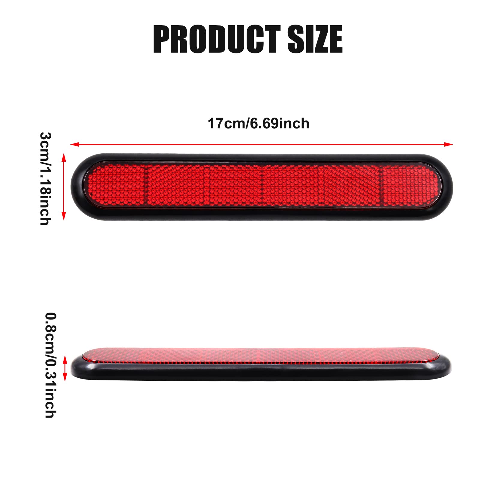 Nwpangu Car Reflective Stickers Auto Door Handle Scratch Protective Covers High Visibility Reflective Tap Warning Sticker Safety