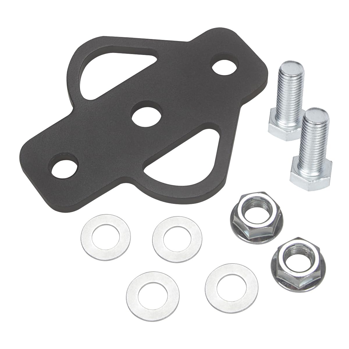 Lcgp 3-Way Trailer Hitch Adapter, Steel Hook Mounting With Bolts, Suitable For Atv Lawn Mower Golf Cart Yard Cart Garden Tractor