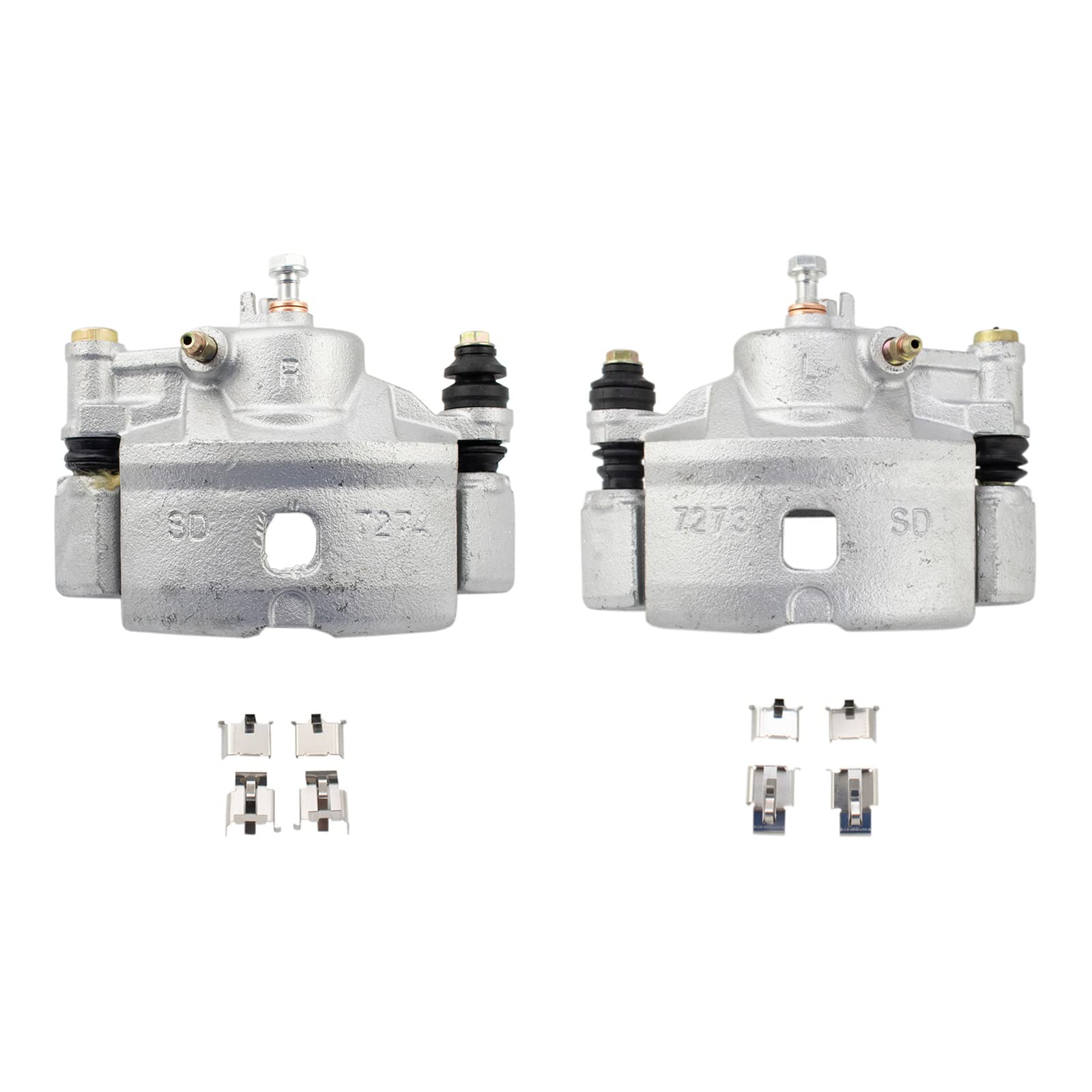 Trq Front Brake Caliper Set Compatible With 1990-2000 Honda Civic 1993-1997 Civic Del Sol 1990-1991 Crx