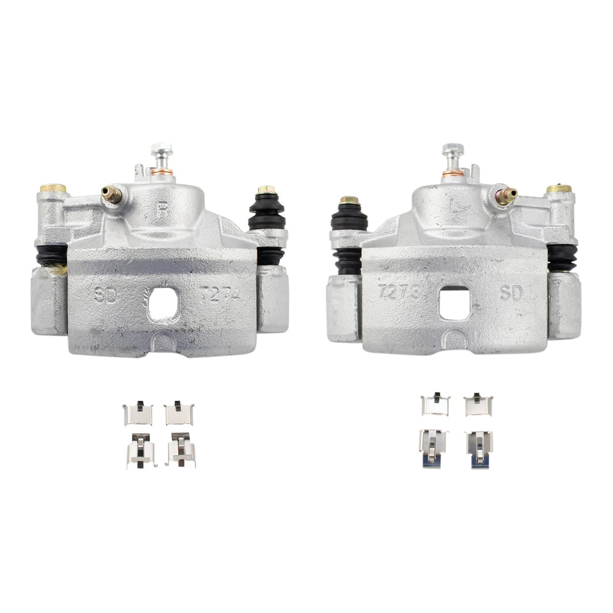 Trq Front Brake Caliper Set Compatible With 1990-2000 Honda Civic 1993-1997 Civic Del Sol 1990-1991 Crx