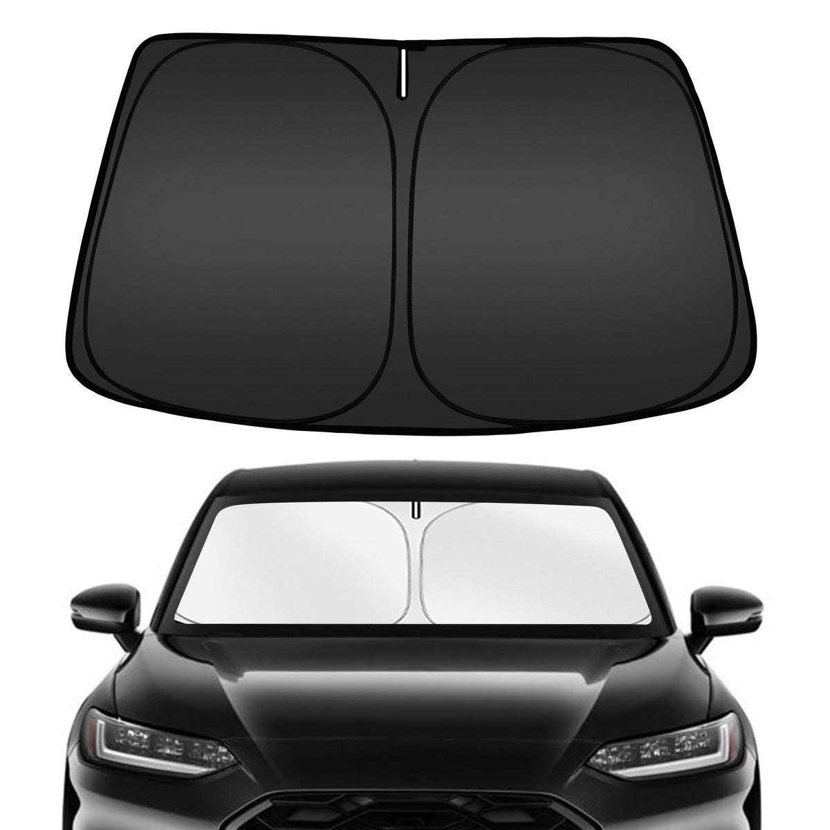 Arismotor Windshield Sun Shade For Honda Hrv Hr-V 2023-2025, Custom Fit Foldable Front Window Sunshade Sun Visor Protector, Bloc
