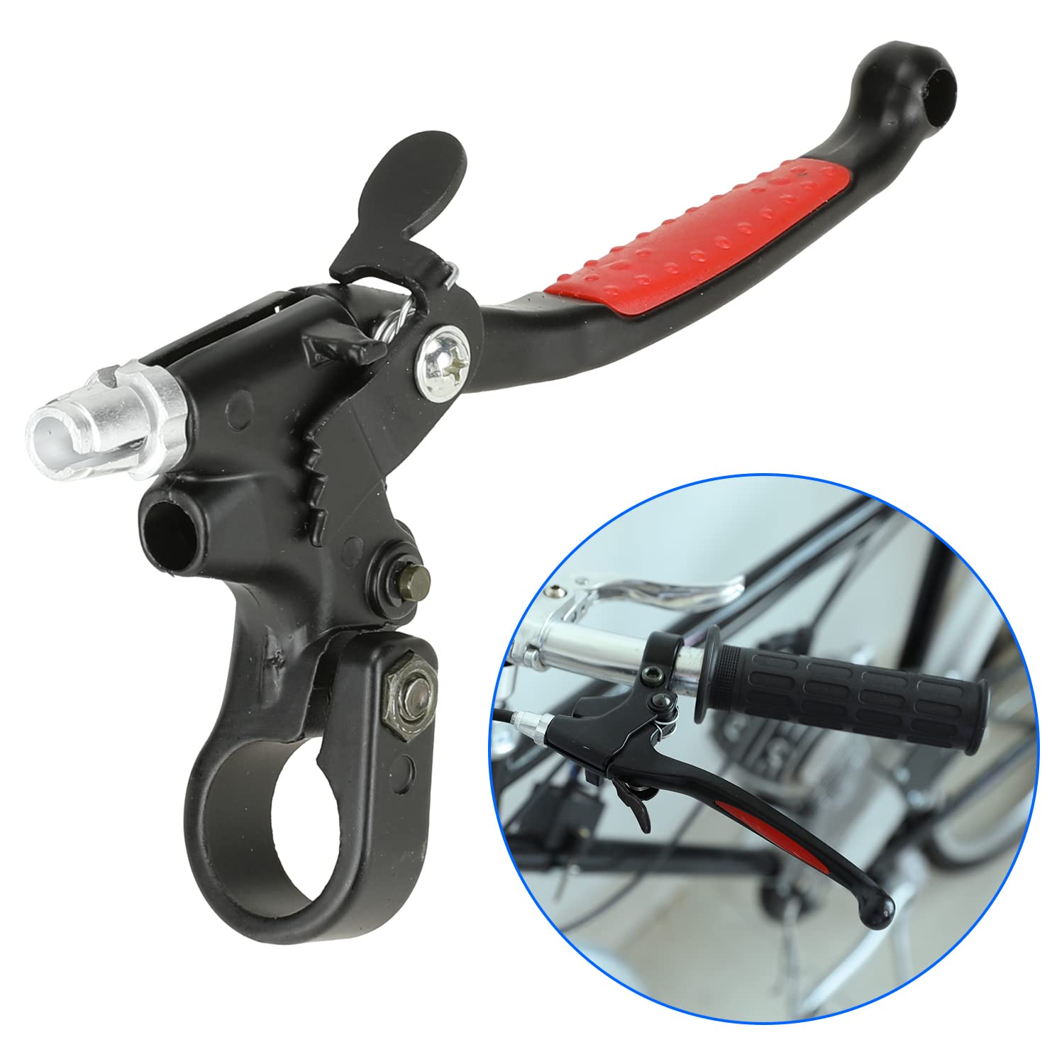 YOXUFA Motorized Bike Clutch Lever Handle Cable Spring Kit for 49cc 50cc 66cc 80cc 100cc 2 Stroke Engine Gas Motorized Bike Moto