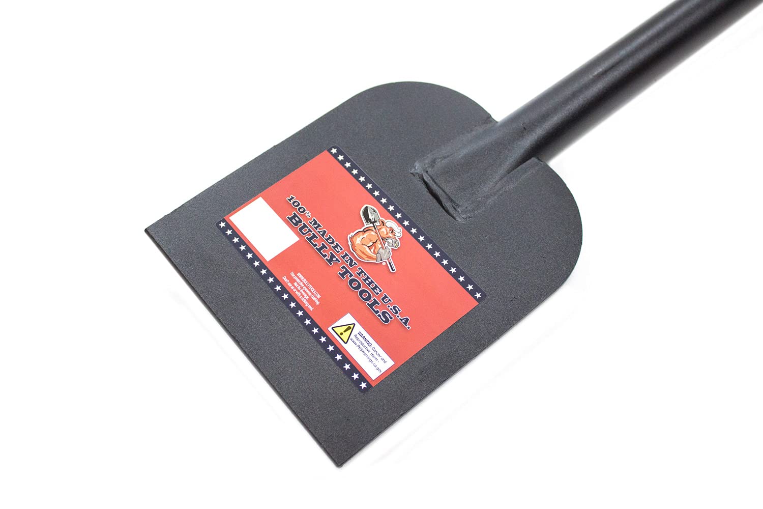 BULLY TOOLS Heavy Duty Ice Scraper - 46" D-Grip Steel Head Driveway Tool, Model 92201