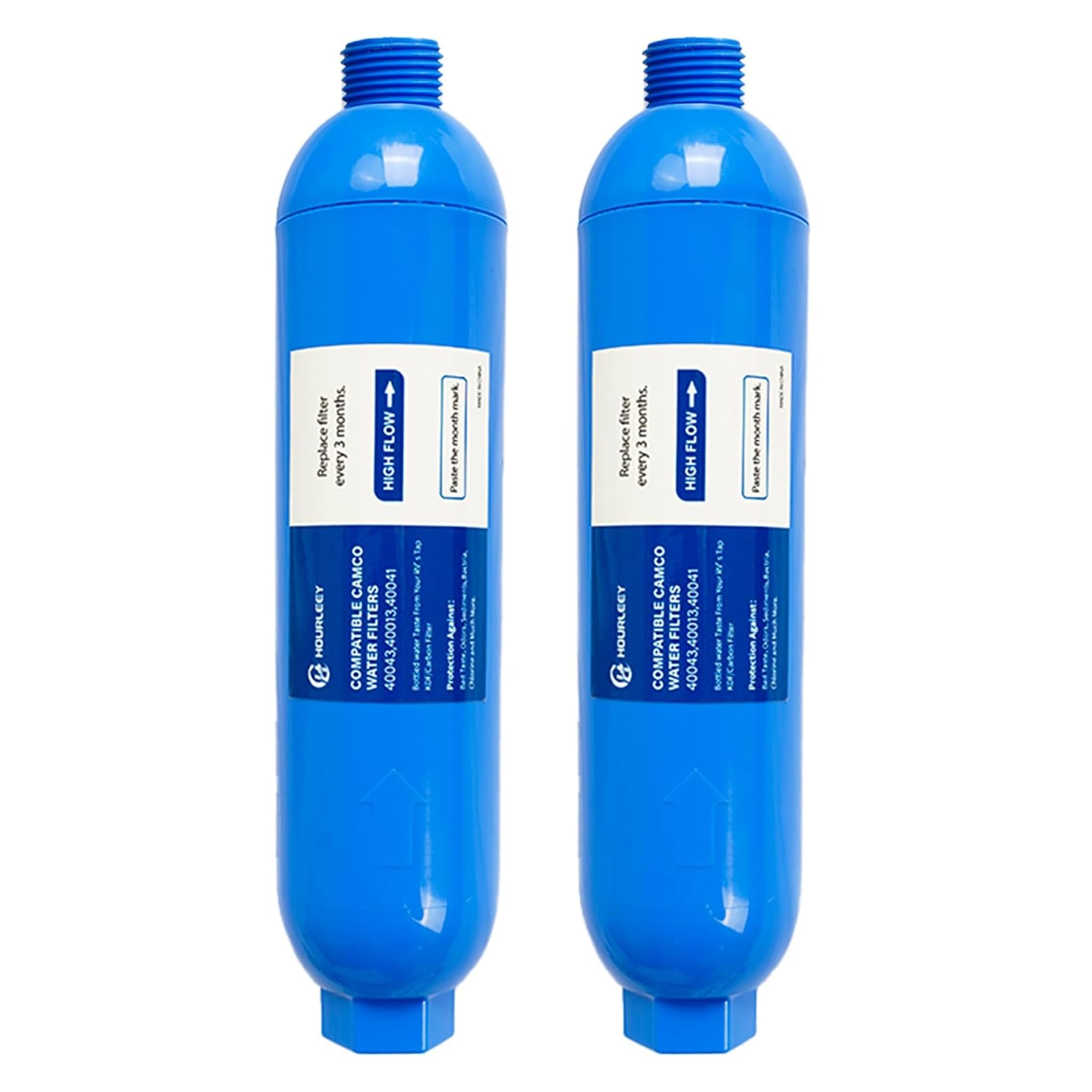 Hourleey 2 Pack Rv Inline Water Filter, Reduce Bad Taste, Odors, Rust, Fluoride, Chlorine And Sediment In Drinking Water, Dedica
