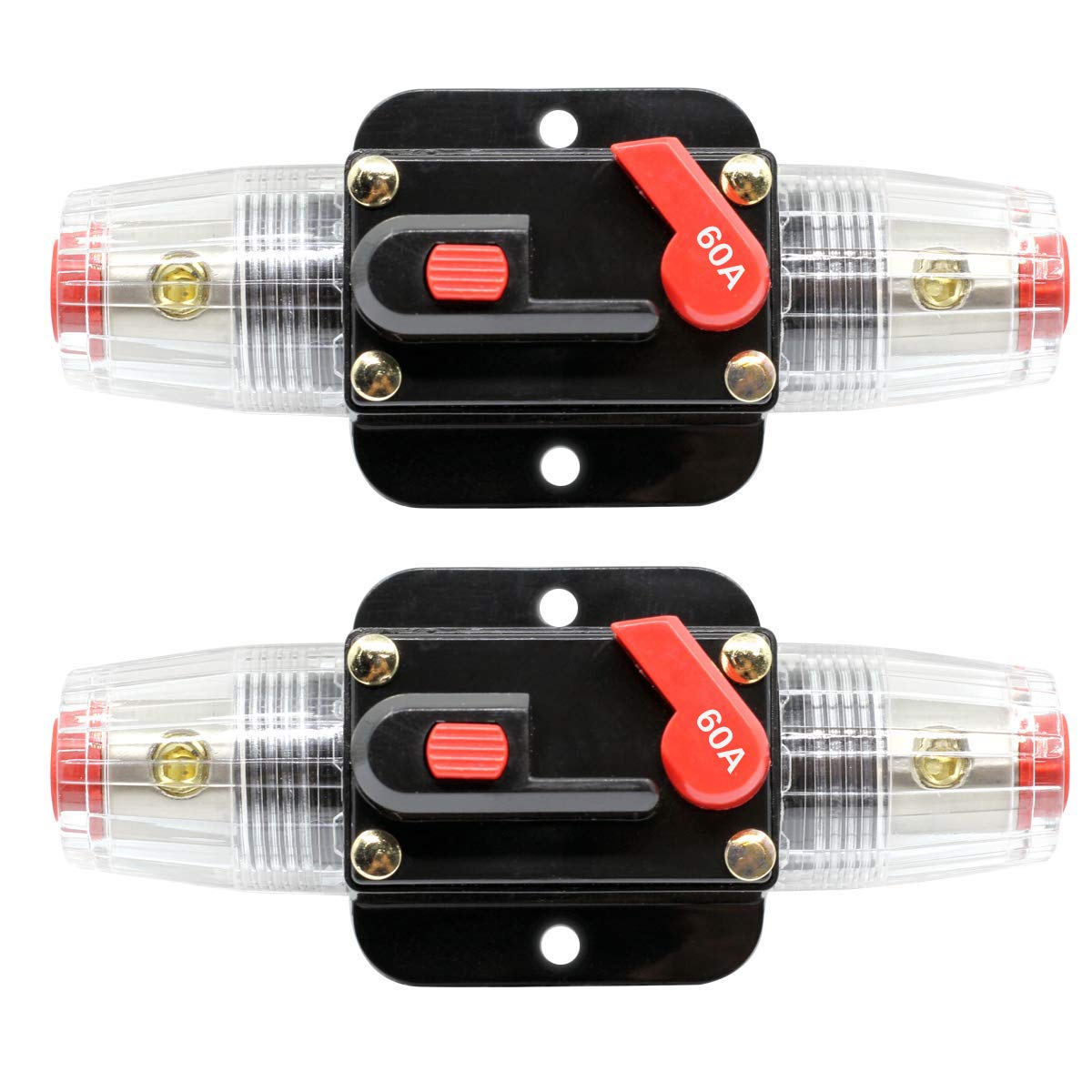Zookoto 2 Pcs 12V-24V Dc Fuse Holder 20A 30A 40A 50A 60A 80A 100A 150A, Inline C