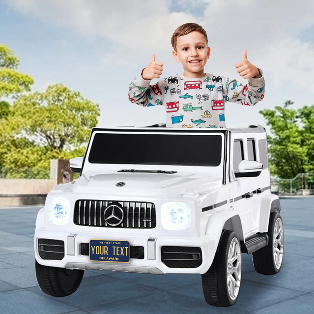 Inkmyplate Personalized Delaware Small License Plate | Motorcycle 7X4 In | 3 Sizes | Custom License Plates For Kids Bicycles | Power Wheels | Wagons | Atv | Usa Thick .040 Aluminum