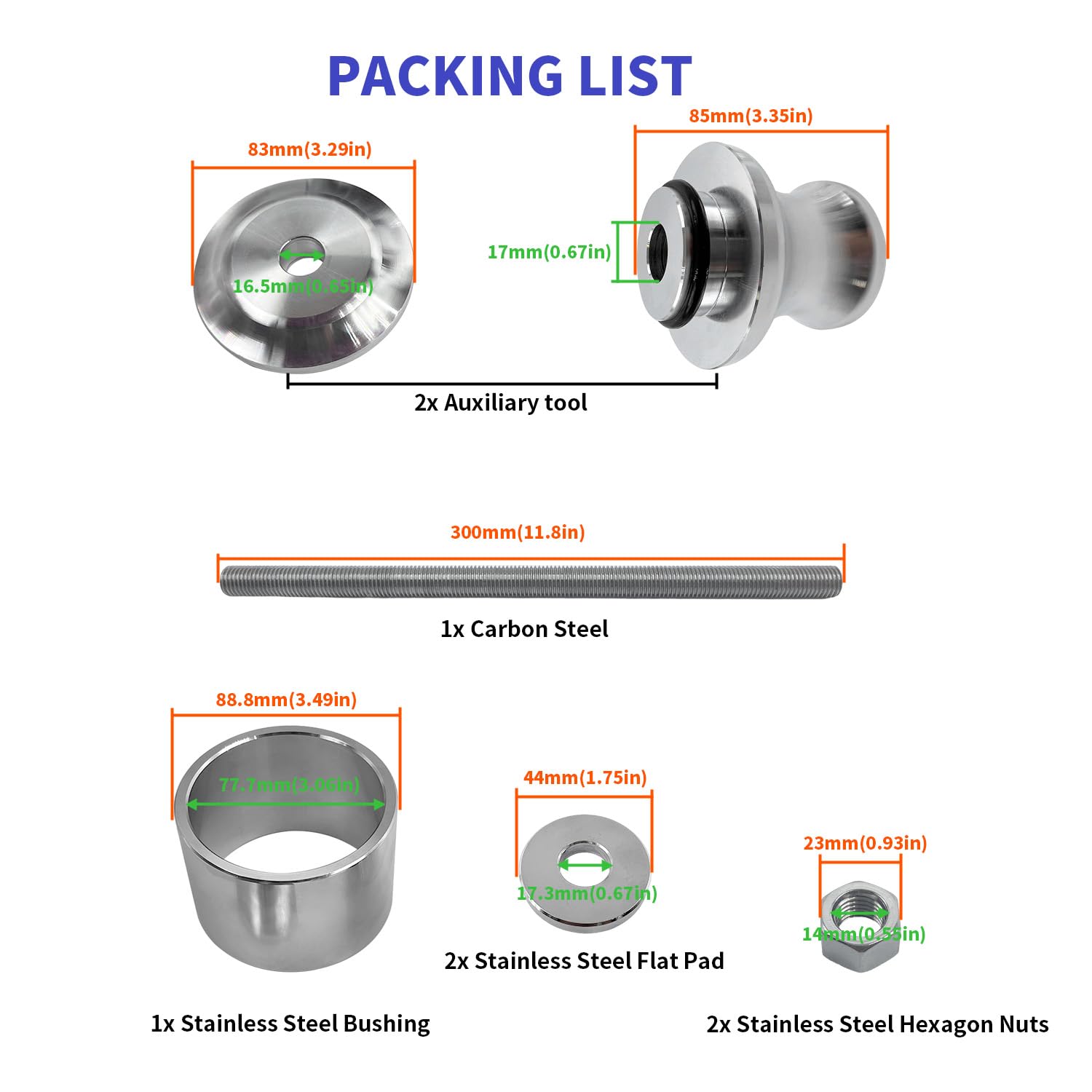 BIGLKNM Wheel Bearing Removal Tool Compatible for Polaris Ranger RZR/Ranger/General/Sportsman, Reinstall Tool Fit for 40 and 44