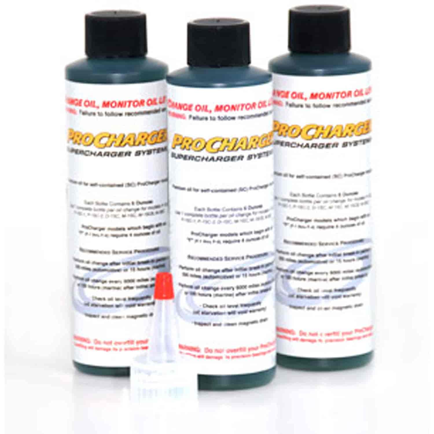 ProCharger ME001G-001 Supercharger Oil 6 oz Bottle 3 pk