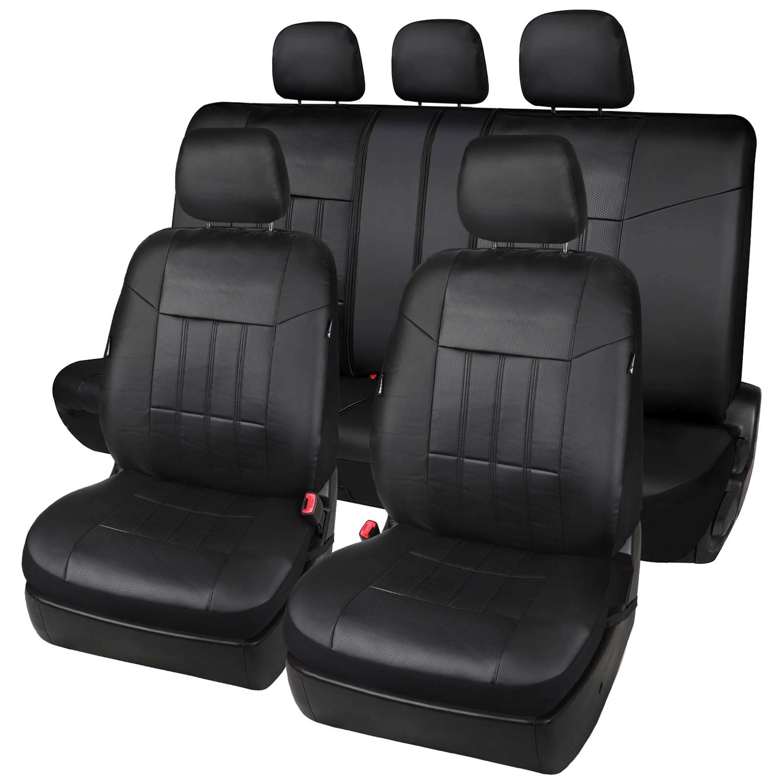 Leader Accessories General Low Back Seat Cover Combo Pack Black