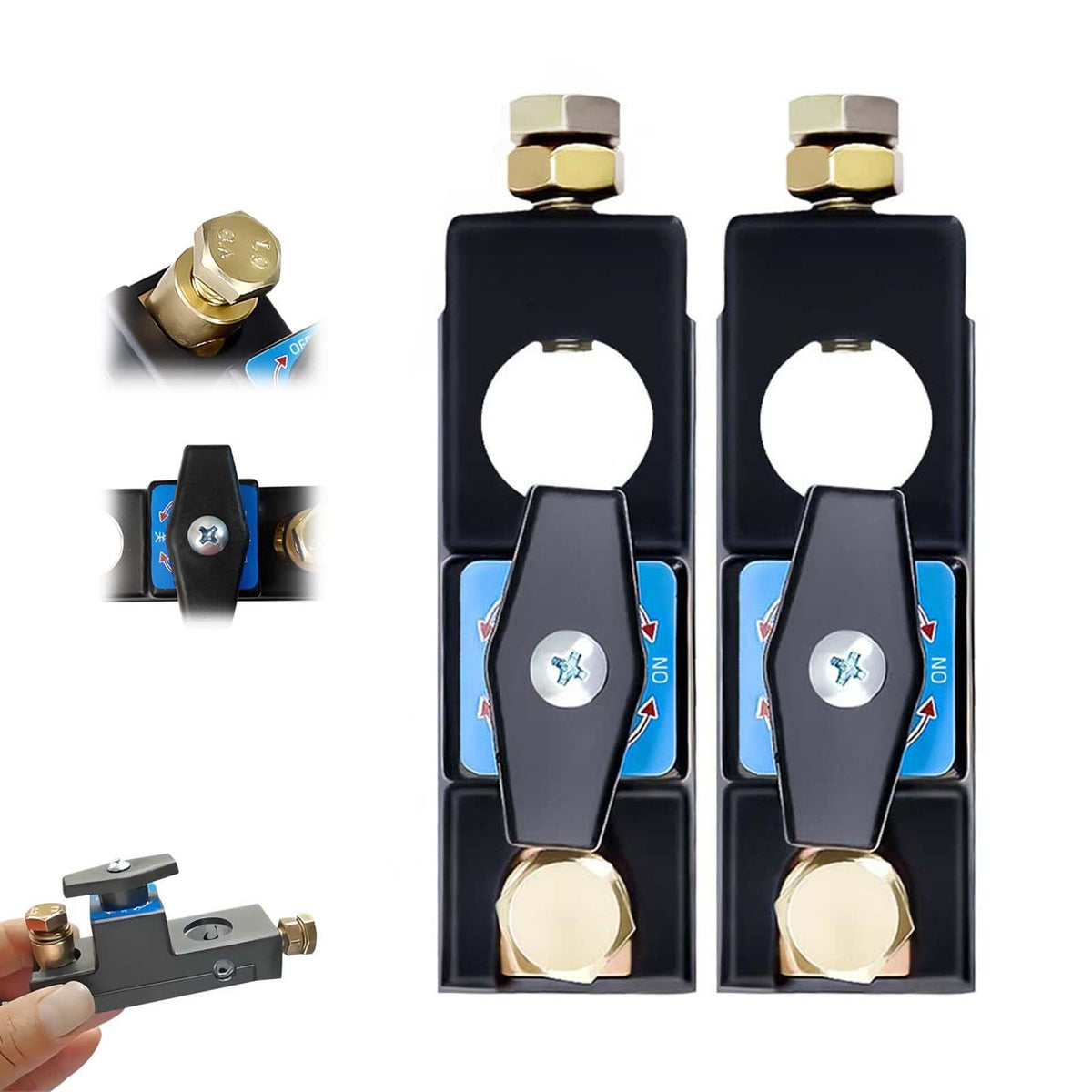 Battery Disconnect Switch, Heavy Duty Battery Shut Off Switch, Current Master Battery Power Cut Isolator Kill Switch, Quick Disc