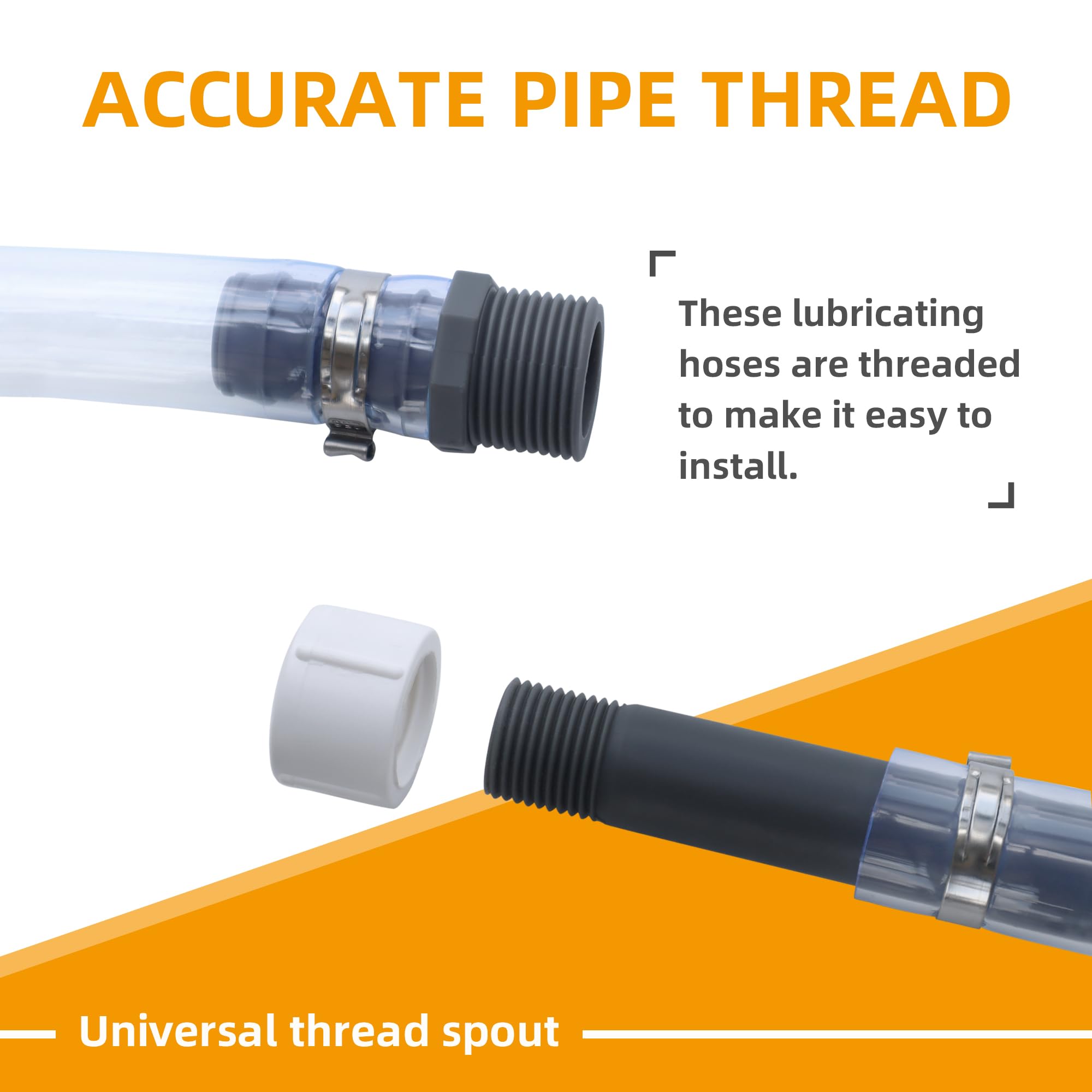 Mapleza Racing Hose For Vp Fuel Jug, Fuel Jug Hose Perfect Fit For 3/5/5.5 Gallon Gas Can-Upgraded Filter Design (Pack Of 3)