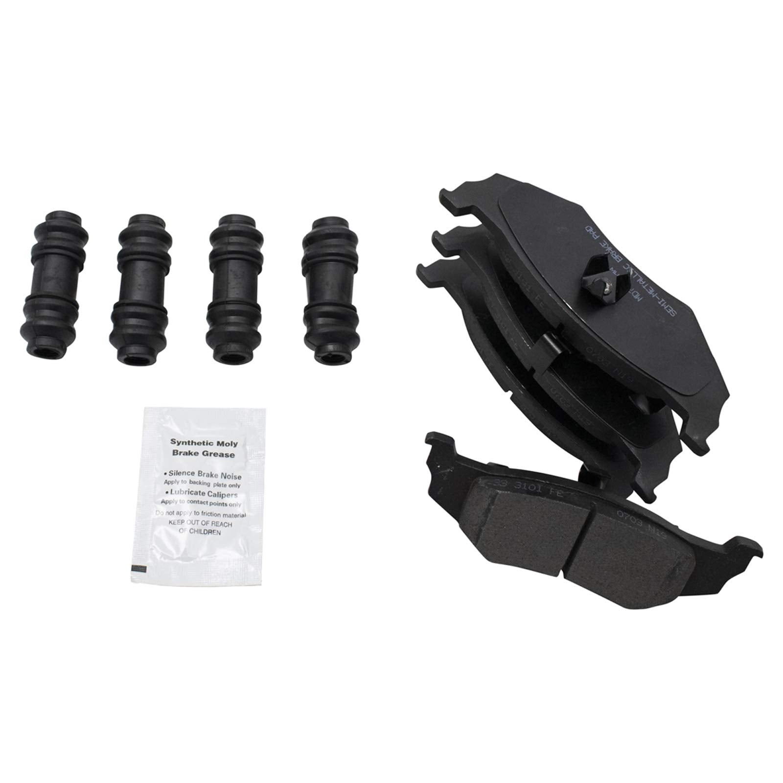 Trq Rear Brake Pad & Rotor Kit Brake Pads Brake Rotor Semi-Metallic Compatible With 1999-2004 Chrysler 300M 1995-2004 Concorde 1