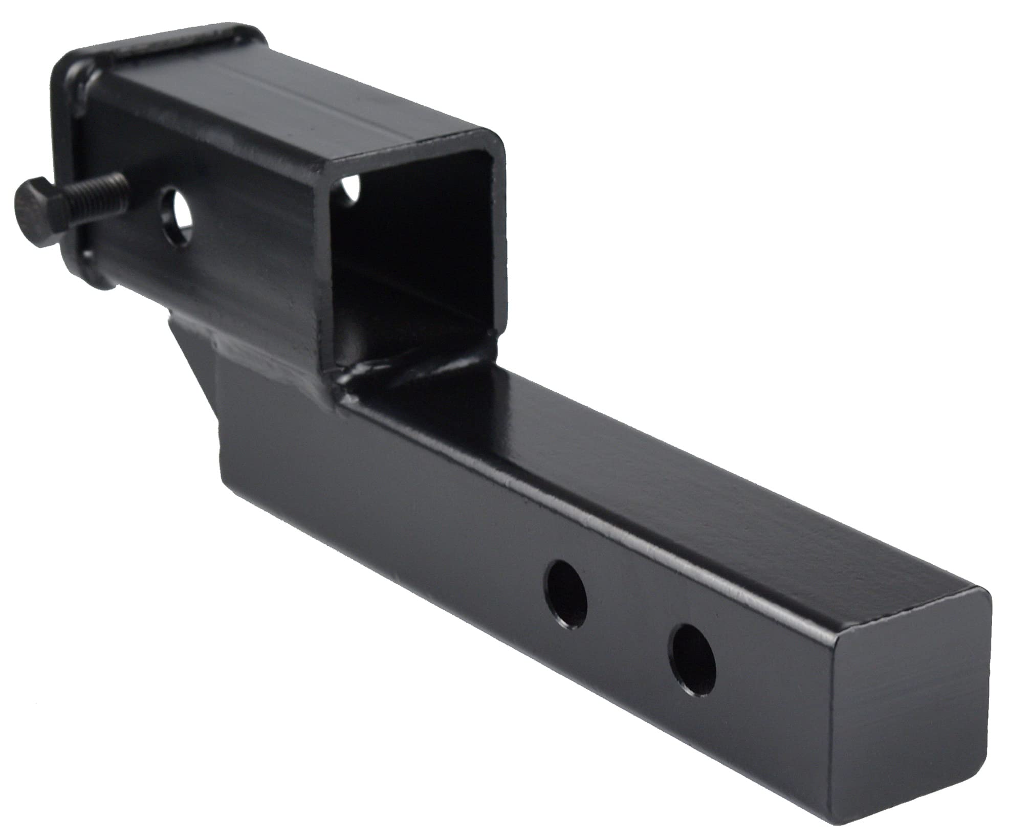 Toptow 64121 2-Inch Receiver Trailer Hitch Extension Riser With 2-Inch Rise/Drop, 2-Inch Solid Shank, 10000Lbs Capacity, Anti-Rattle Bolt