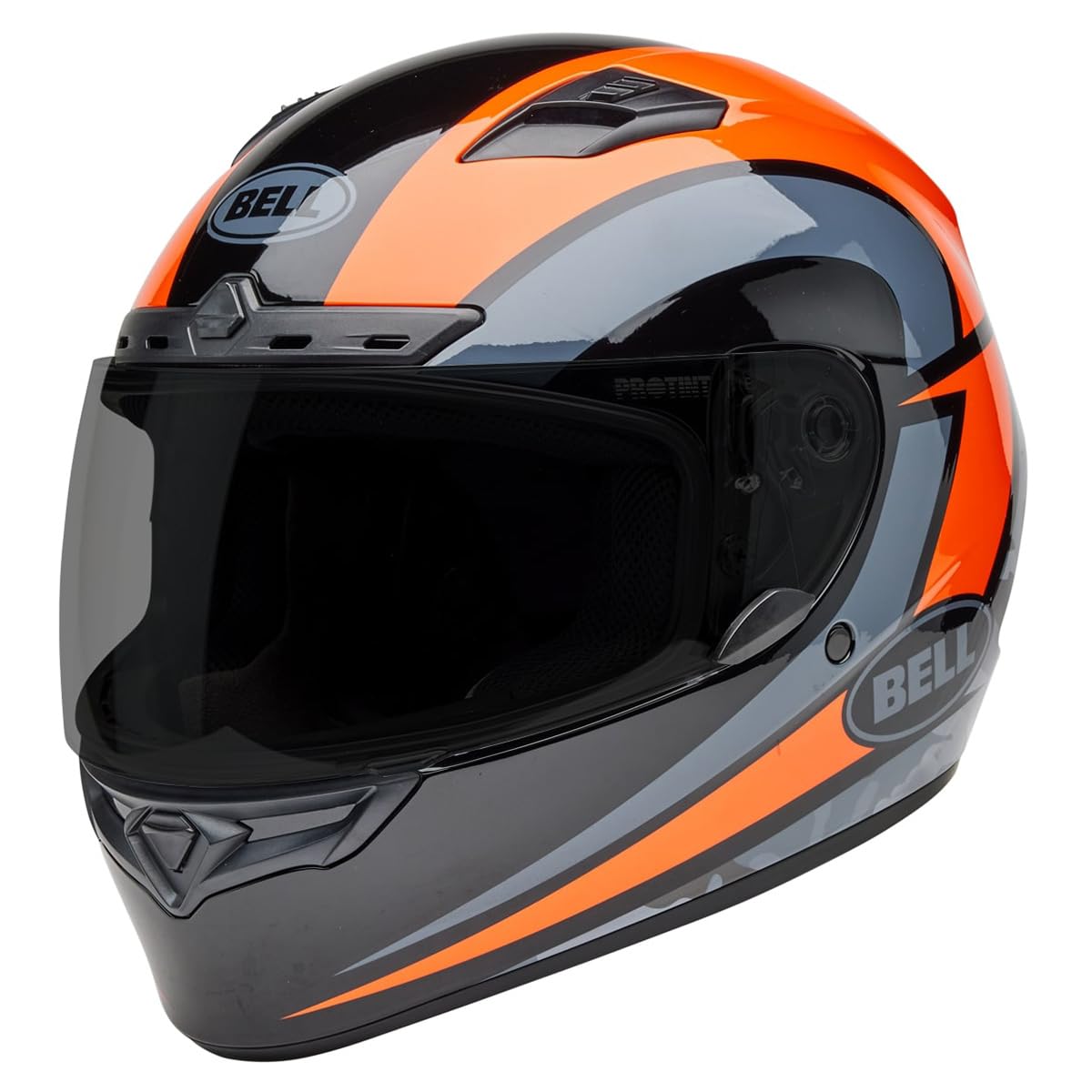 Bell Qualifier Dlx Mips Street Helmet (Gloss Blitz Orange/Black - 2X-Large)