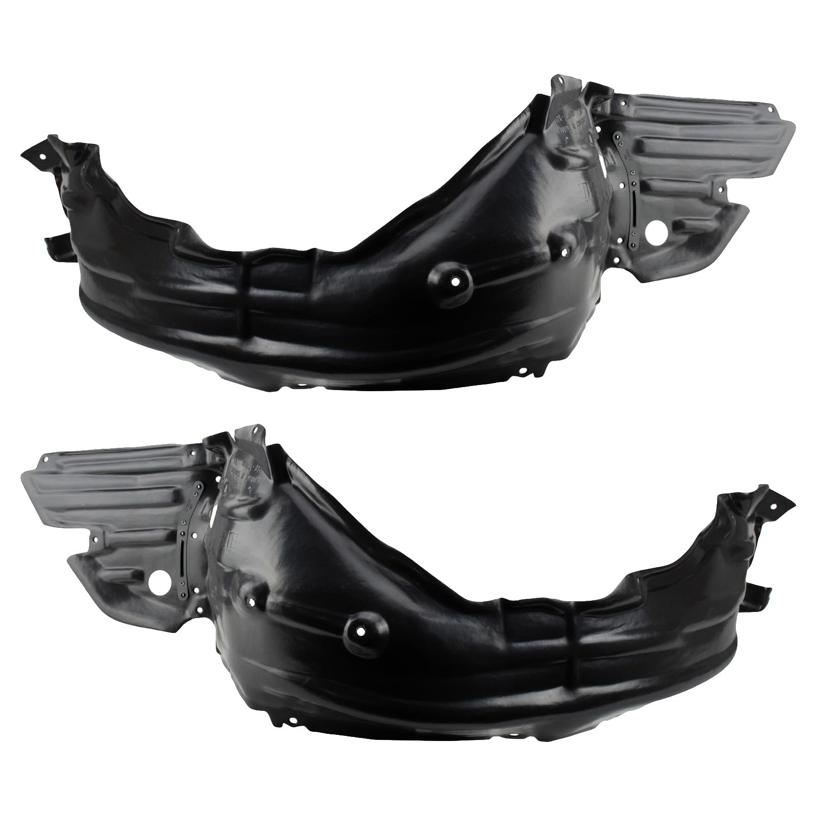 Trq Front Inner Fender Liner Set Compatible With 2016 Lexus Is200T 2014-2015 Is250 Is300 2014-2016 Is350 Lx1248126 Lx1249126