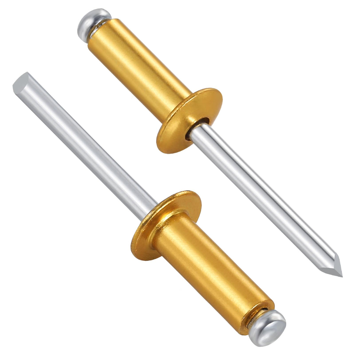 Wensilon (300 Pcs) 5/32'X5/8' Golden Aluminum Blind Pro Rivets,Golden Aluminum Grip And Steel Mandrel