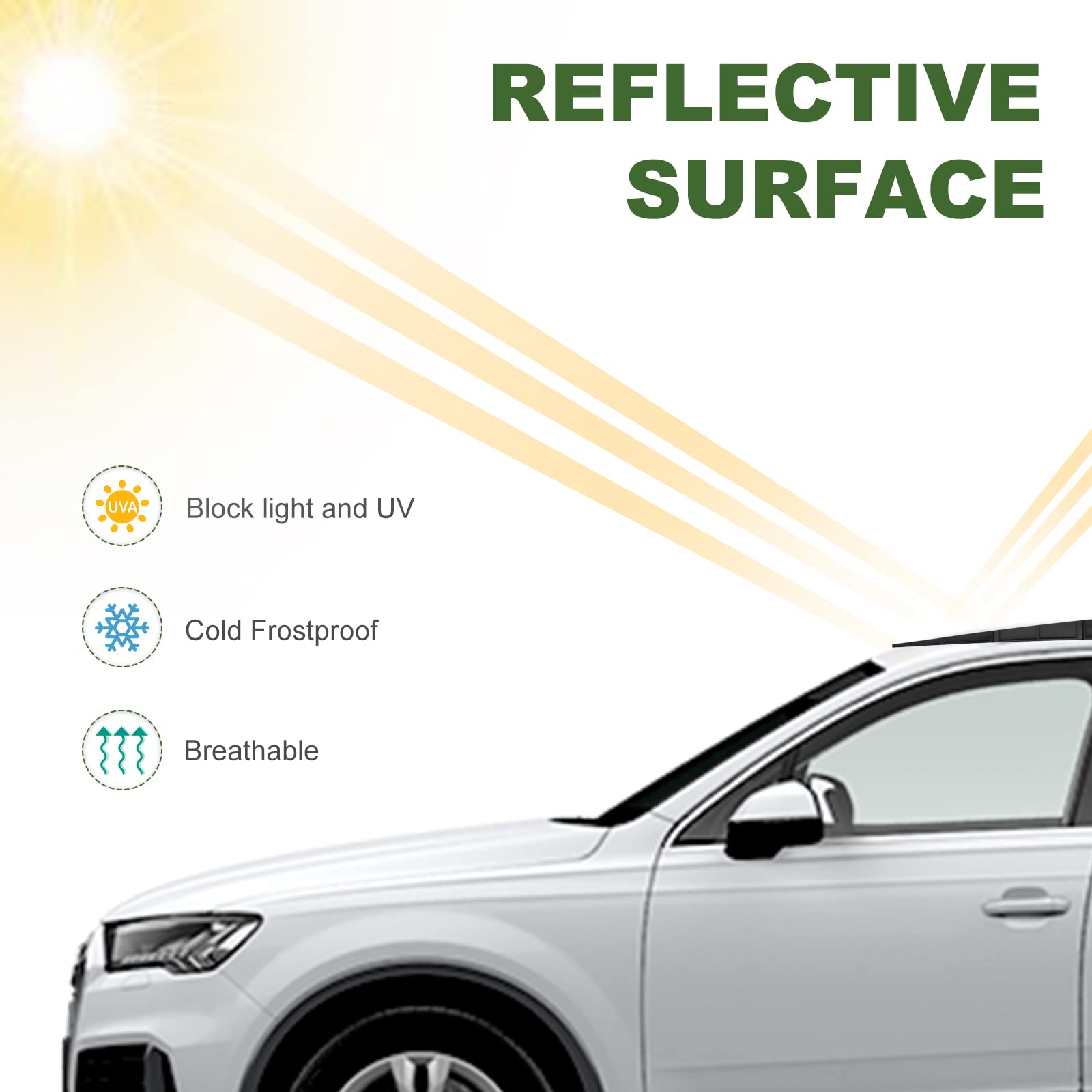 Donpida Car Sunroof Wind Deflector, Universal Car Sunroof Cover, Vent Insulator with Insulation Waterproof Surface, Moonroof Vis