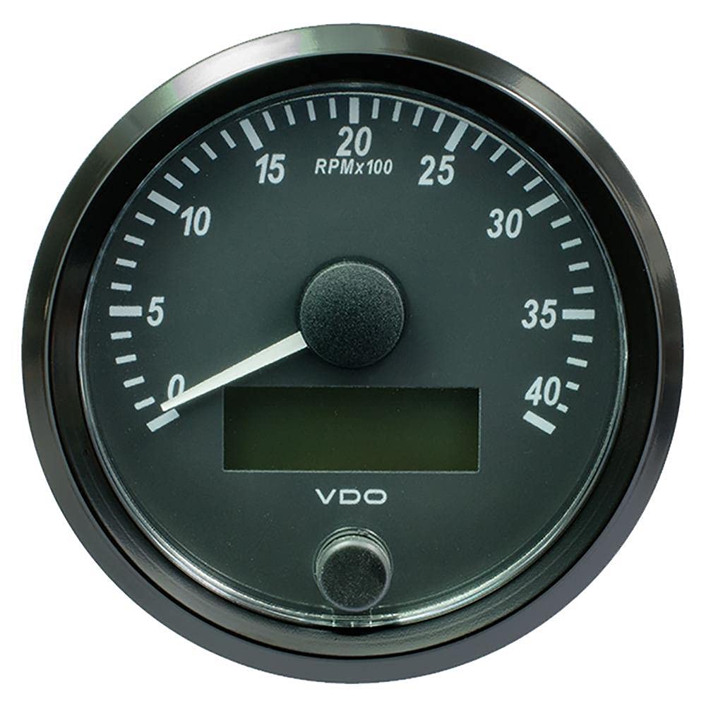 Vdo Singleviu 80Mm (3-1/8') Tachometer - 4,000 Rpm