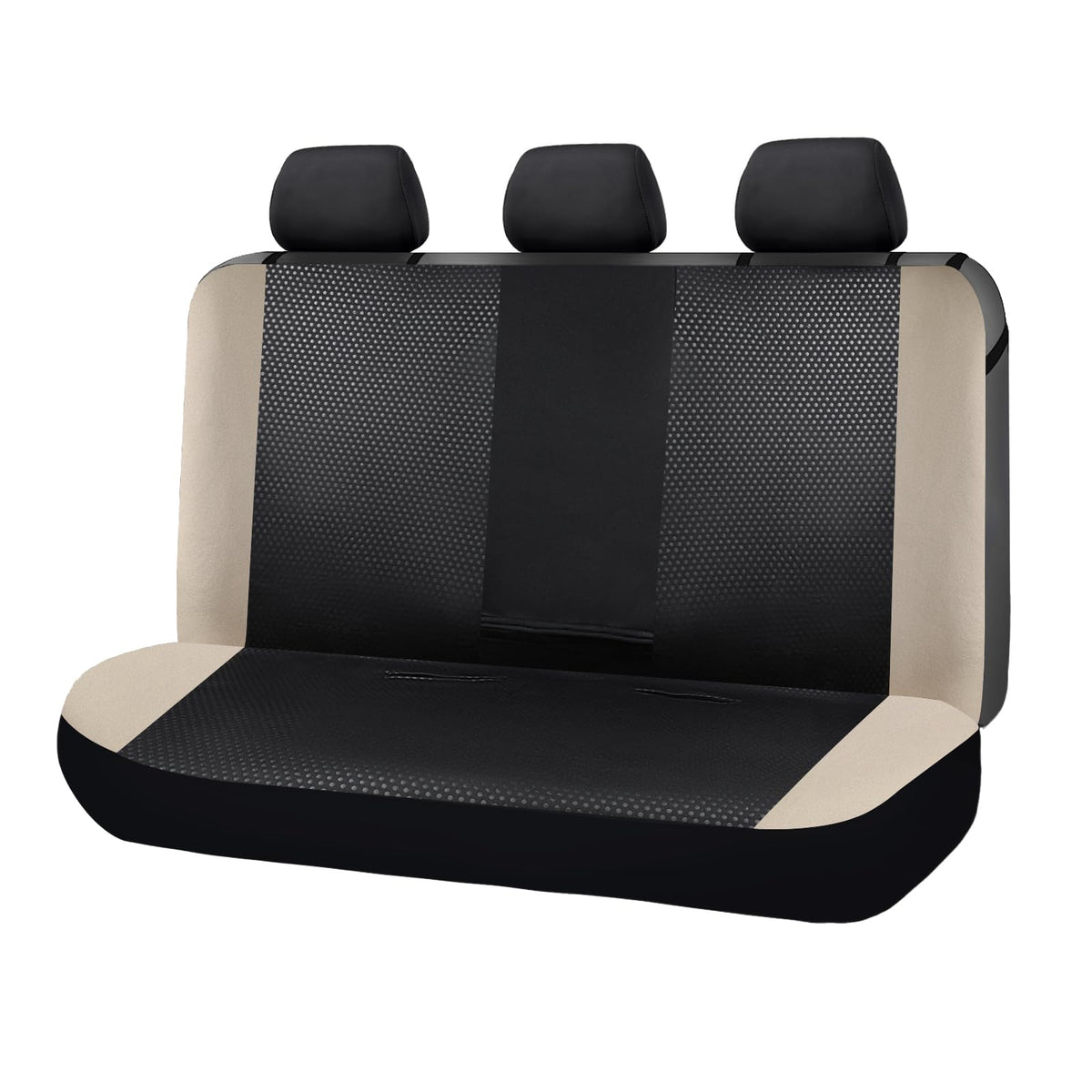 Flying Banner Rear Bench car seat Covers car seat Protectors Split 40/60 50/50 60/40 (Rear Bench-Neoprene, Beige)