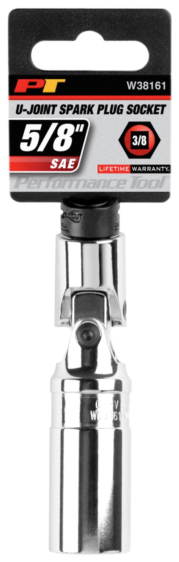 Performance Tool W38161 3/8-Inch Drive 5/8-Inch U-Joint Spark Plug Socket