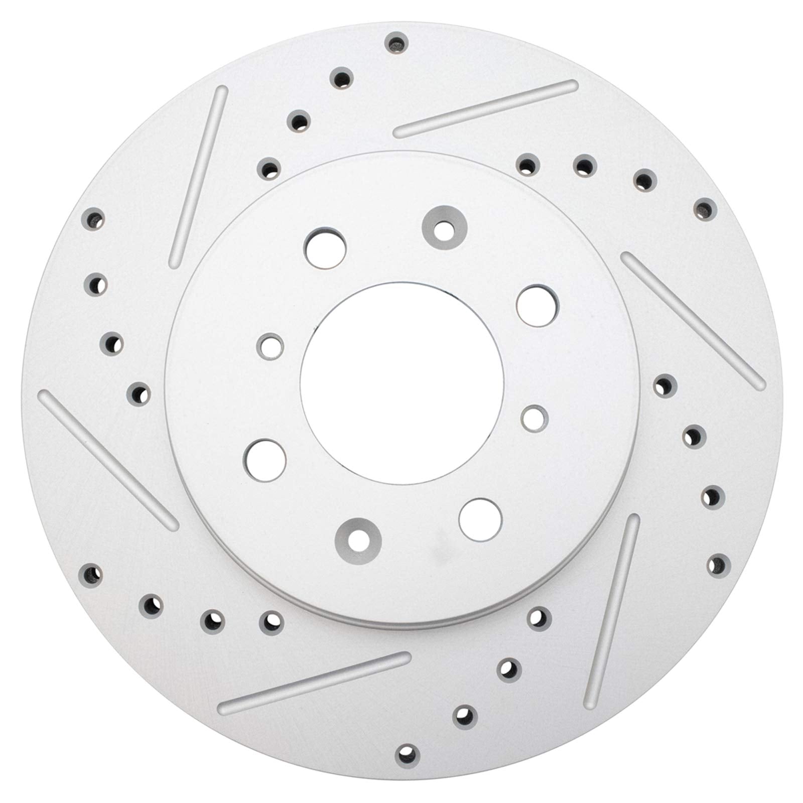 Trq Front Performance Brake Rotors Set Premium G-Coated Cross Drilled & Slotted Compatible With 1990-2001 Acura Integra 1990-200