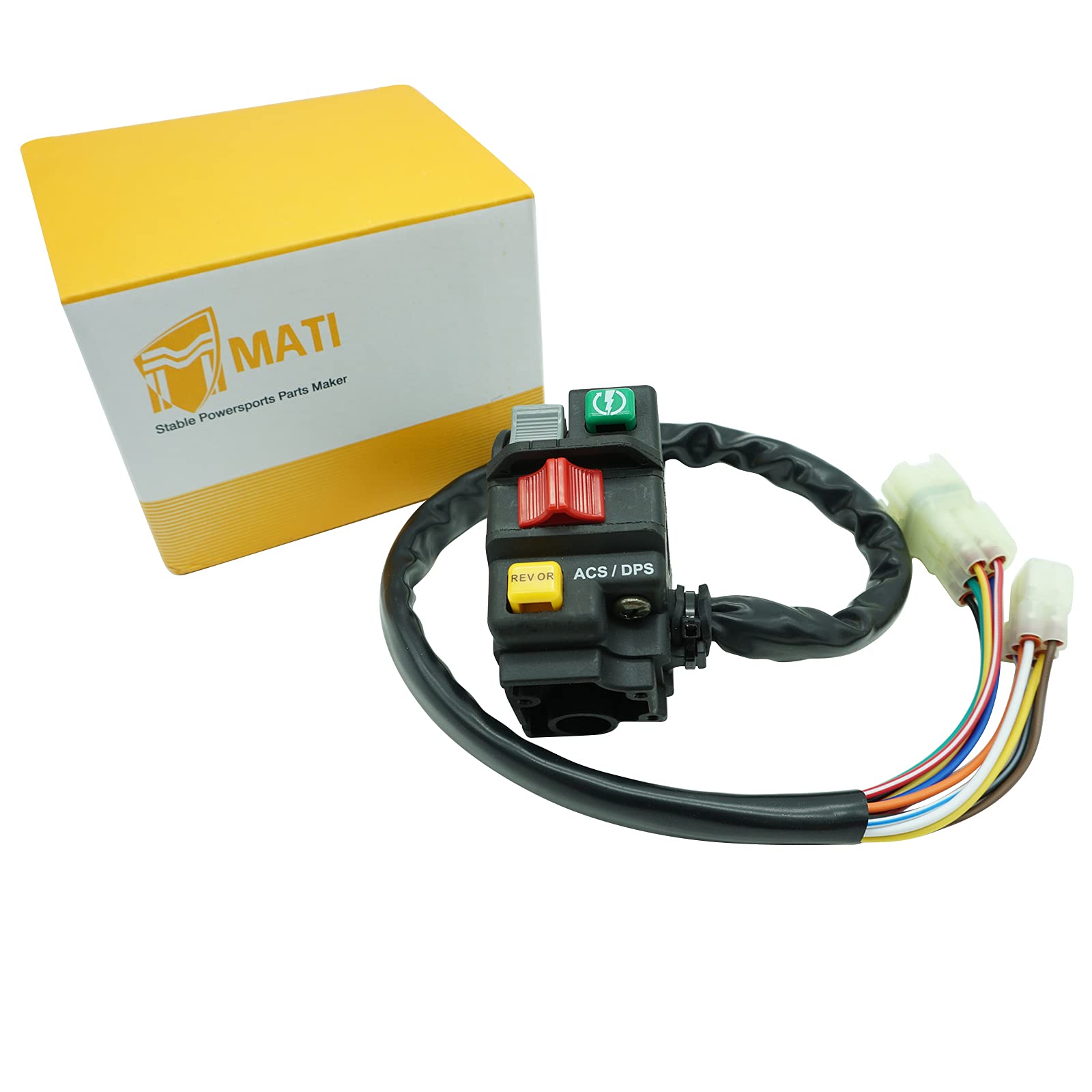 M Mati Left Handlebar Start Stop Headlight Switch For Can Am Outlander 650 850 1000 Renegade 570 850 1000 Except Standard Editio