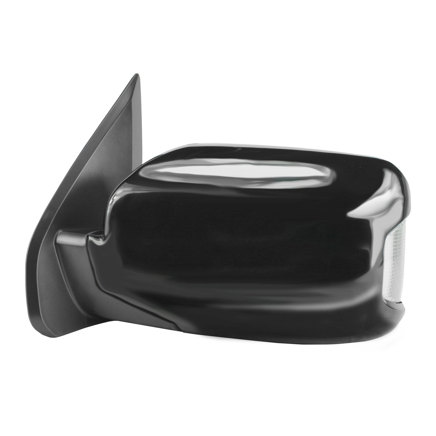 Fit System Driver Side Mirror For Honda Pilot, Textured Black W/Ptm Cover, W/Turn Signal & Memory, Foldaway, Power
