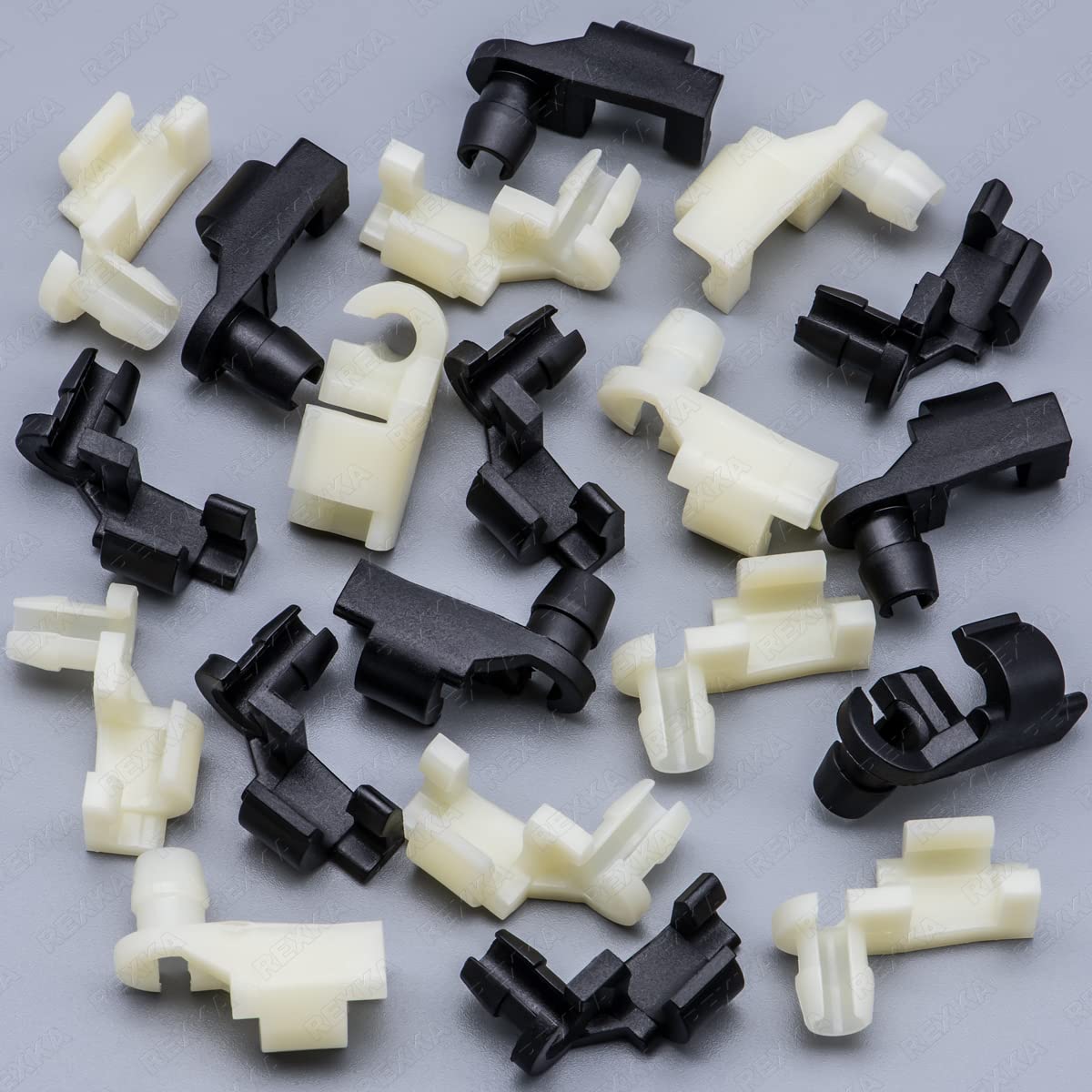 Rexka 10 Sets Door Handle Lock Rod Hood Latch Locking Push clip Kit 532 Rod for gM Ford chrysler Dodge Jeep Buick cadillac chevr