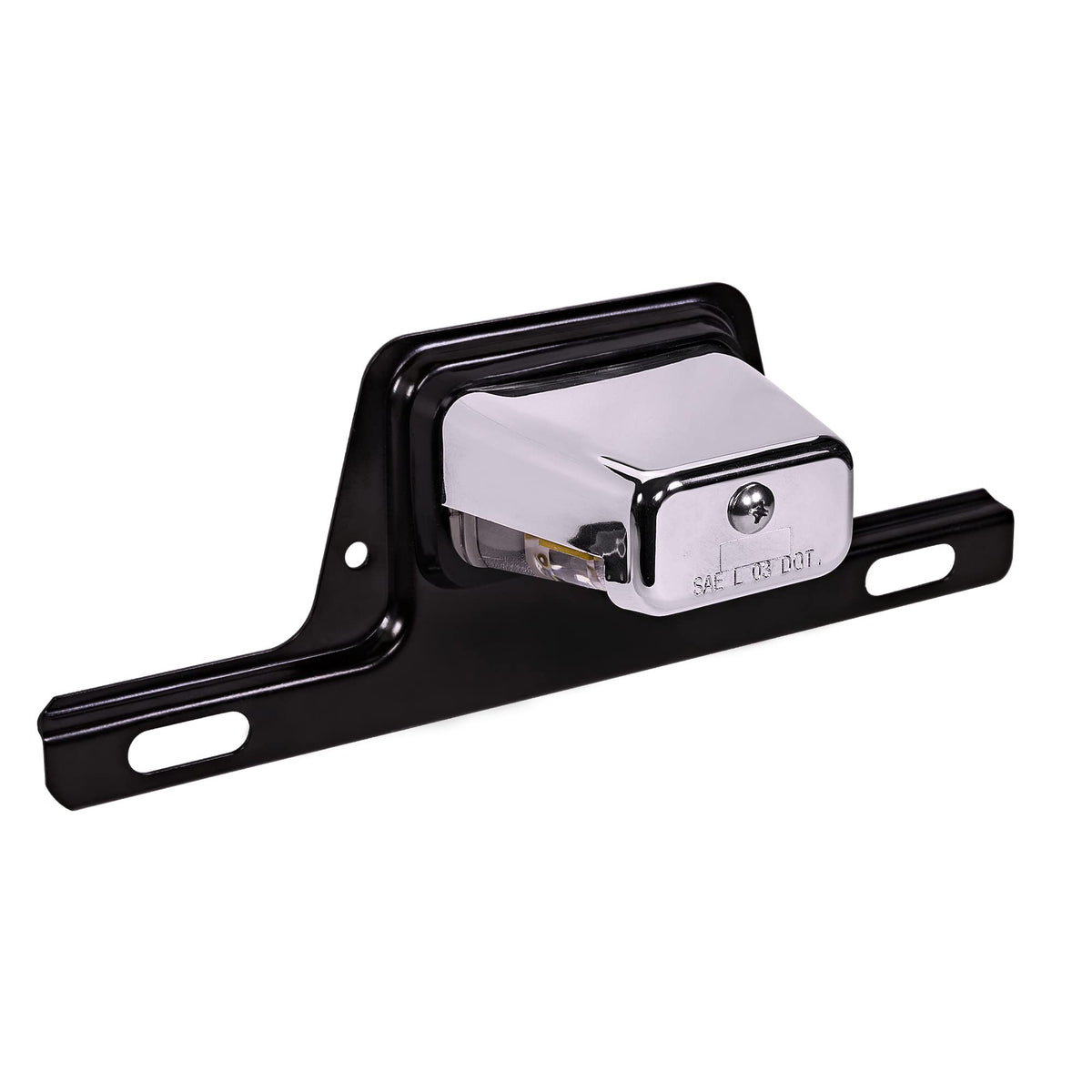 True Mods Trailer Led License Plate Light [Bracket Mount] [Dot Fmvss 108] [Sae L] [Chrome-Finish] [Waterproof] [12V Dc] License