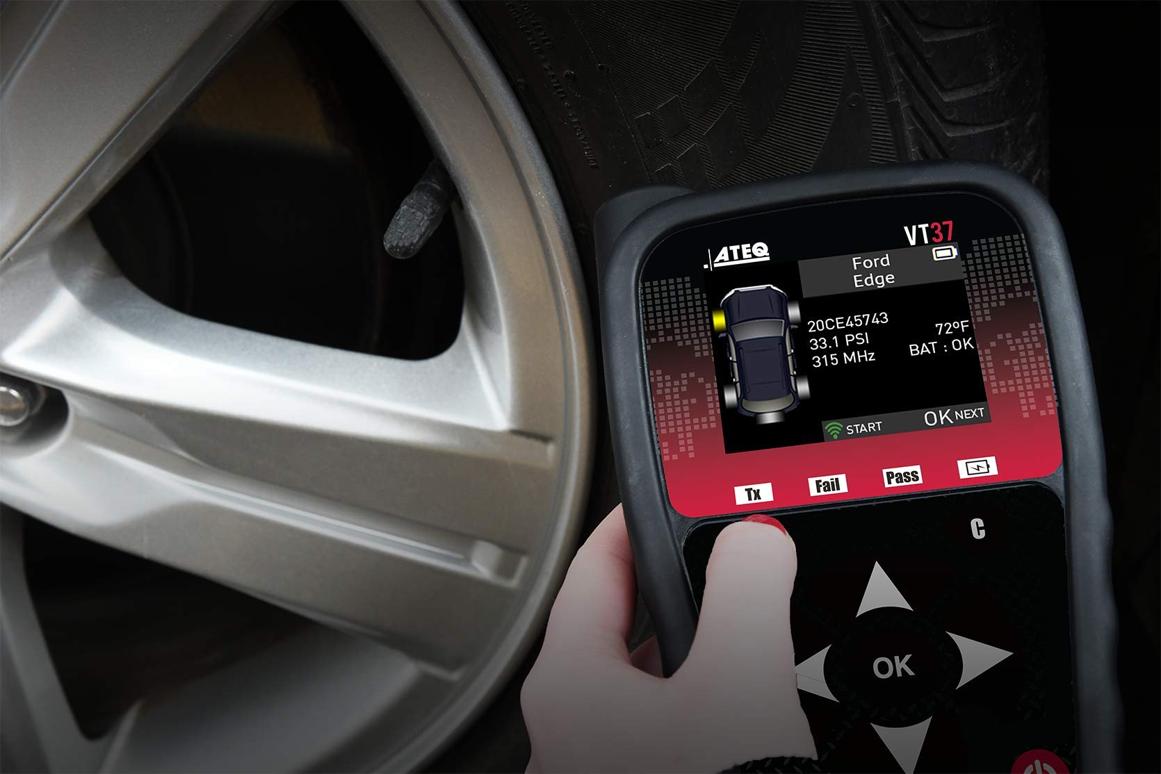 ATEQ VT37 TPMS Sensor Activation & Programming Tool - Model VT37-0000