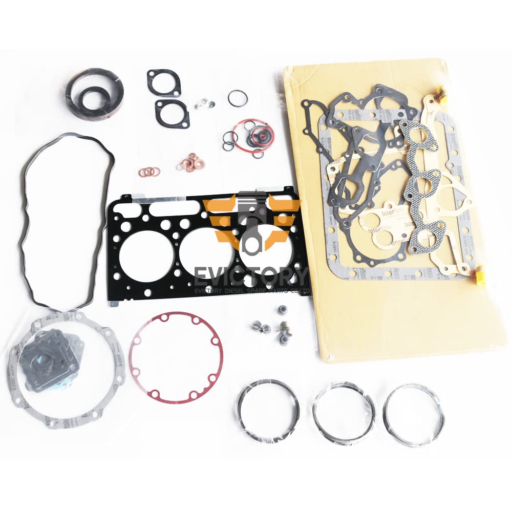 Ellas-Wohnwelt Kubota D1803 Rebuild Overhaul Kit - Cylinder Head, Piston, Rings, O/H Gasket