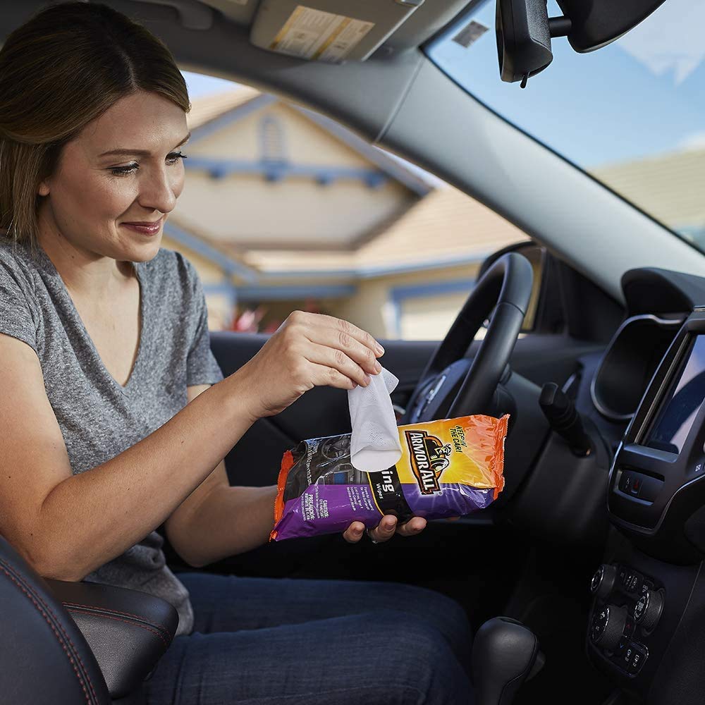 Armor All Interior Car Cleaning Wipes By Armor All, Car Wipes For Dirt And Dust, 60 Count Each, 6 Pack