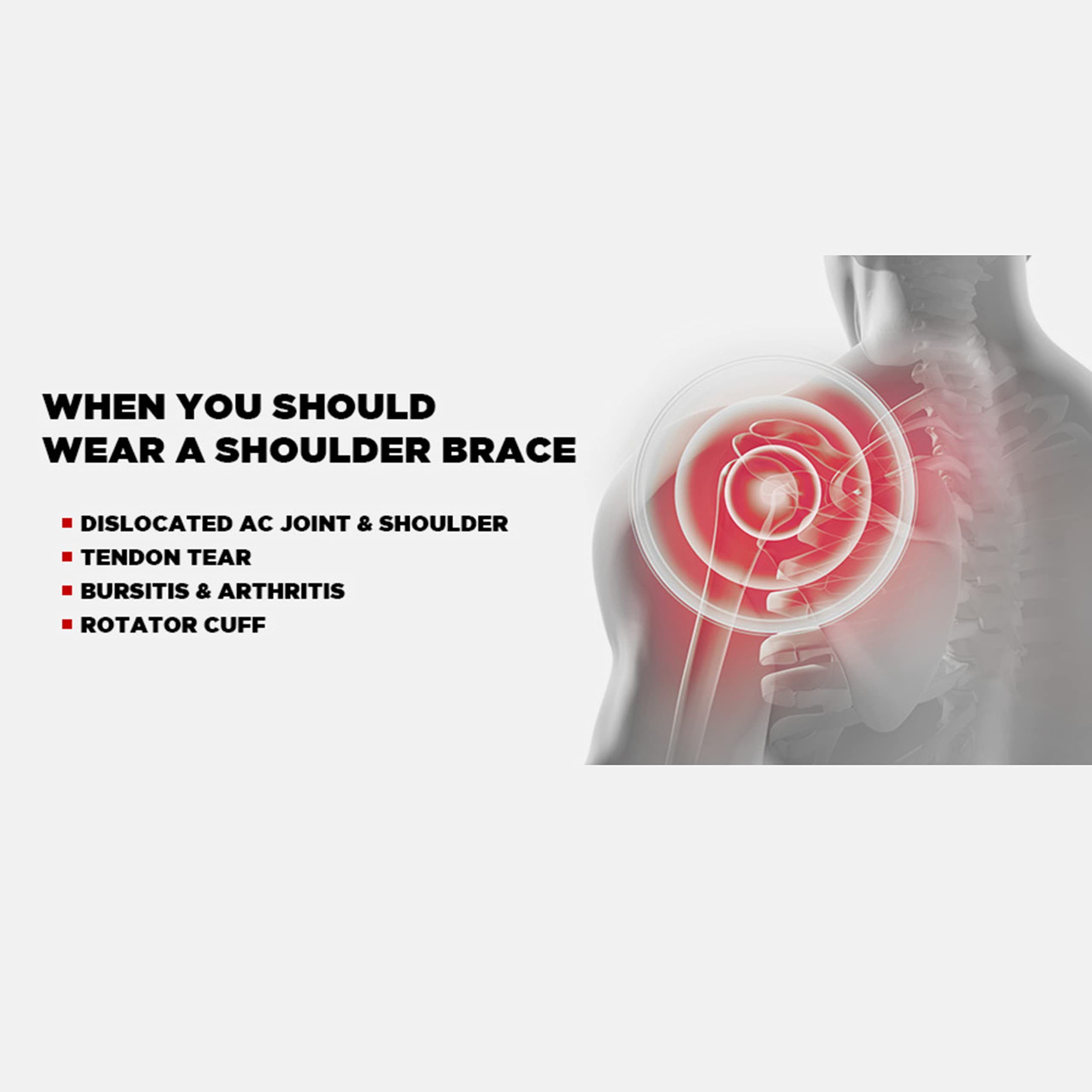 EVS SB05 Large Shoulder Brace for Motorcross - Black Mesh Fabric