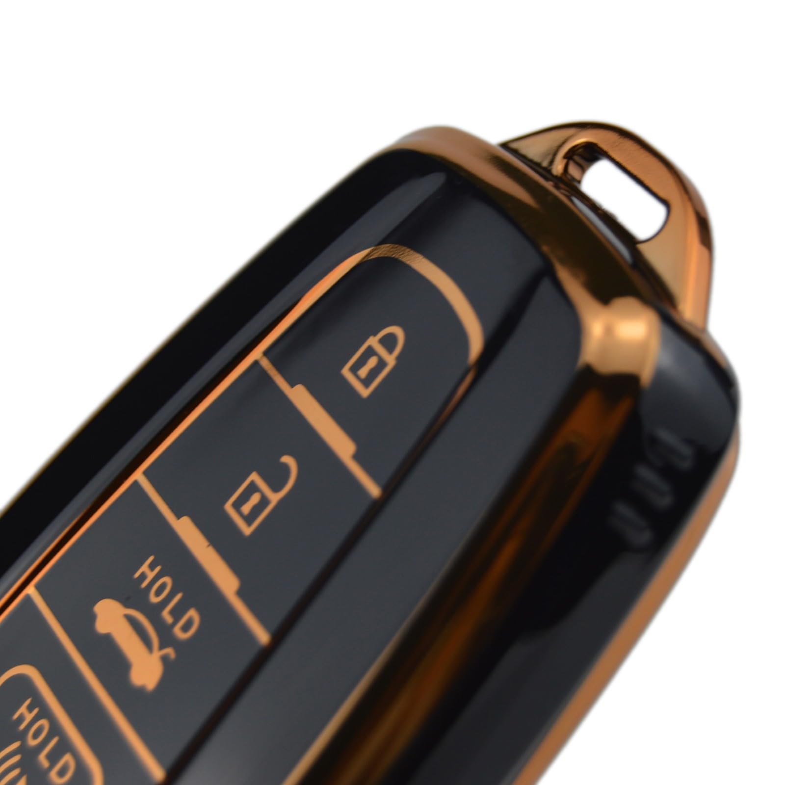 Gloss Smart Remote Key Fob Case Cover Protector For Toyota Camry Corolla Hatchback Avalon C-Hr Highlander Prius Rav4 Black