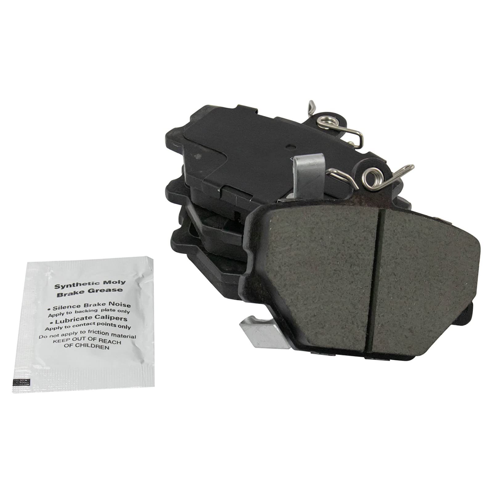 TRQ Front Brake Pads Ceramic Compatible with 2008-2016 Smart Fortwo