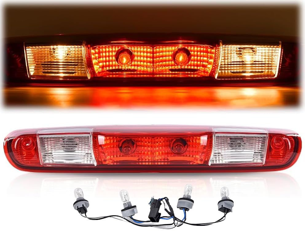 Pit66 Third Brake Light 3Rd Cargo Lamp High Mount Stop Light Compatible With Chevy Silverado Gmc Sierra 1500 2008-2013/Fit Chevy