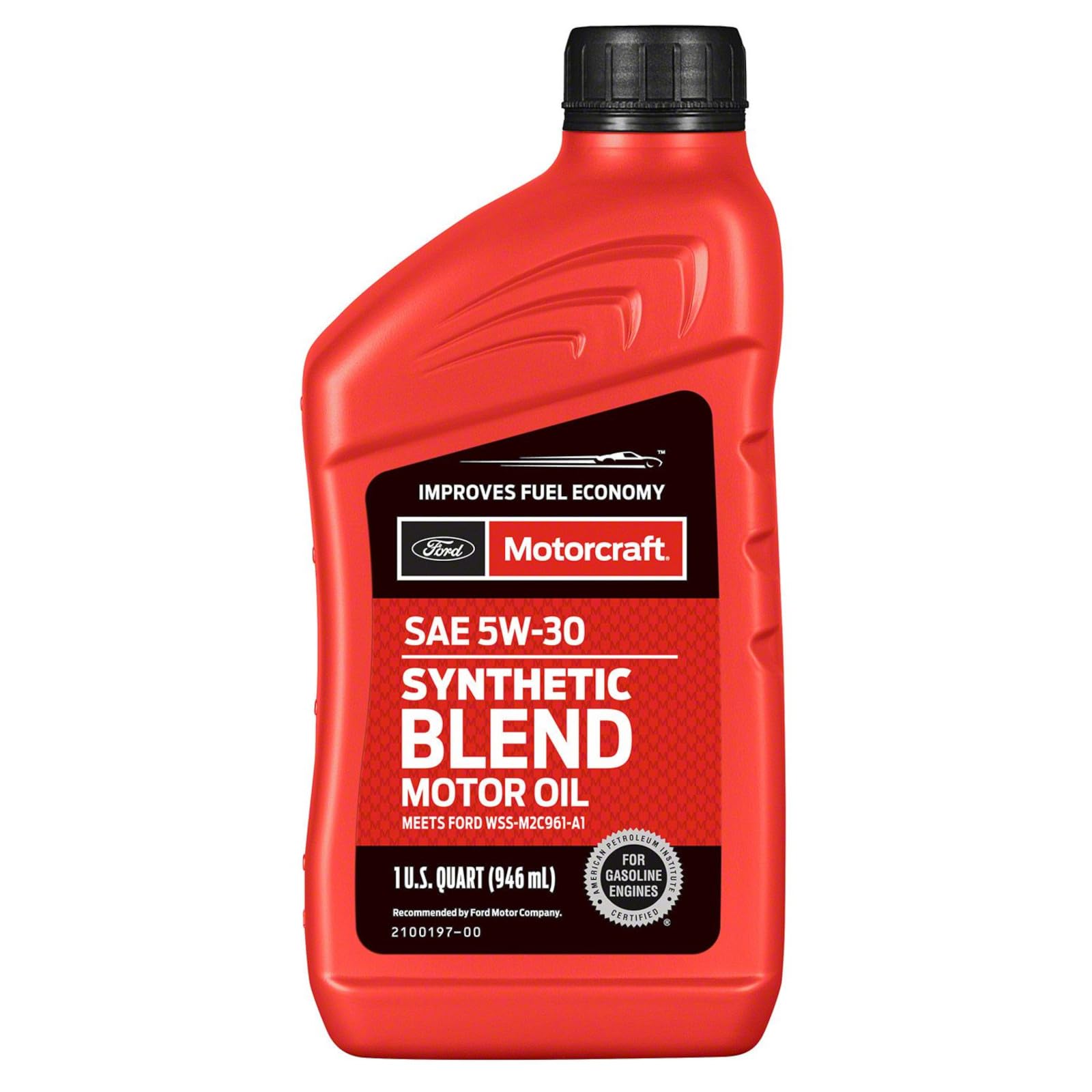 Motorcraft SAE 5W-30 Synthetic Blend Motor Oil - XO-5W30-Q1SP - 1 Quart Bottle (For Select Models and Years of Ford, Lincoln, an